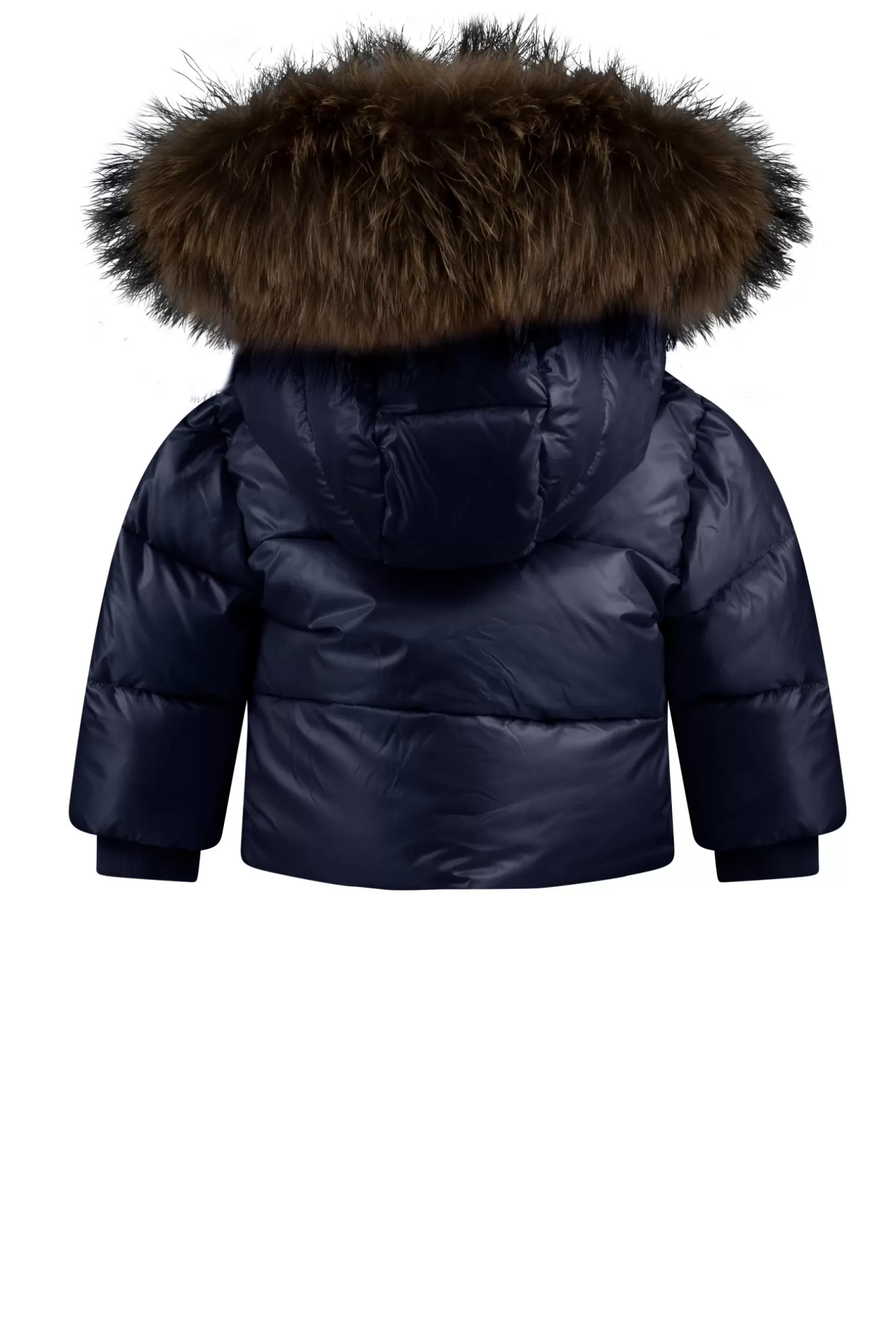 Kids Bomboogie Baby*Baby Down Jacket With A Hood Trimmed With Real Fur