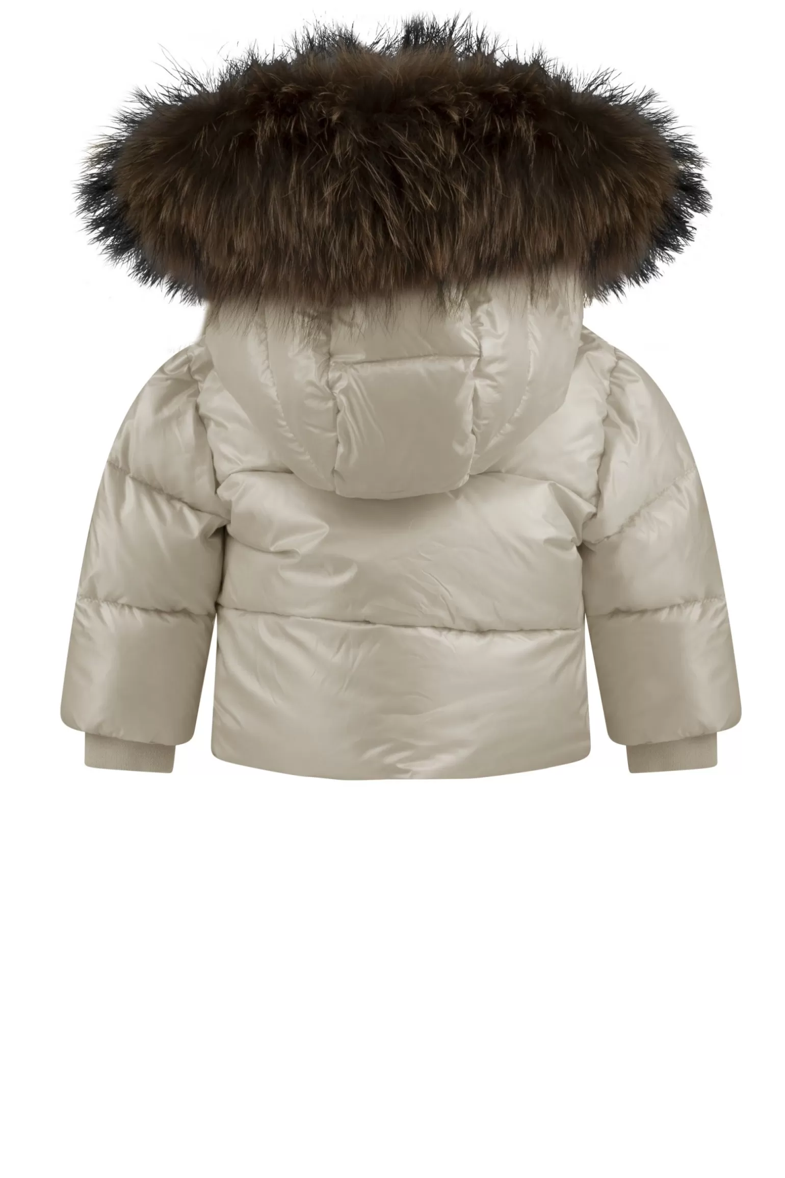 Kids Bomboogie Baby*Baby Down Jacket With A Hood Trimmed With Real Fur