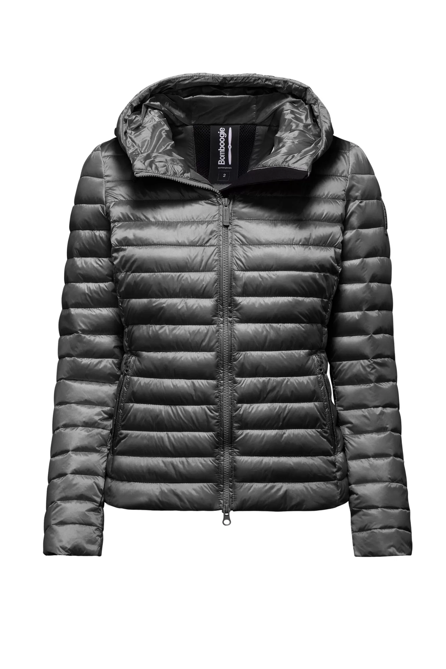 Women Bomboogie Lightweight Down Jackets*Bright Nylon Hooded Jacket With Synthetic Padding