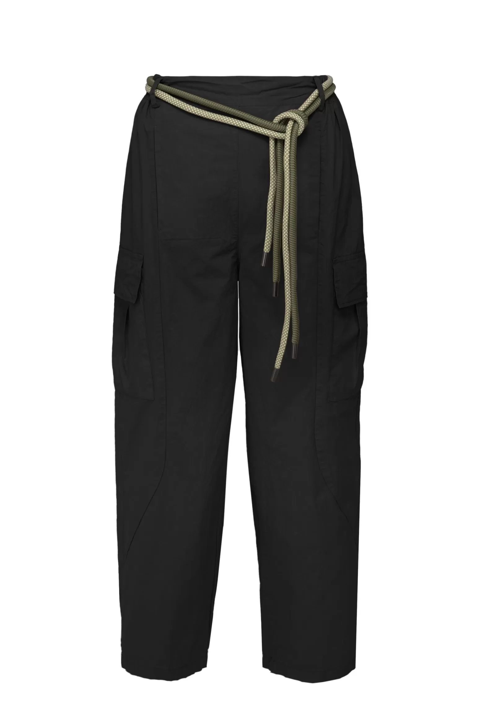 Women Bomboogie Pants*Cargo Balloon Fit Trousers With Two-Tone Rope Belt