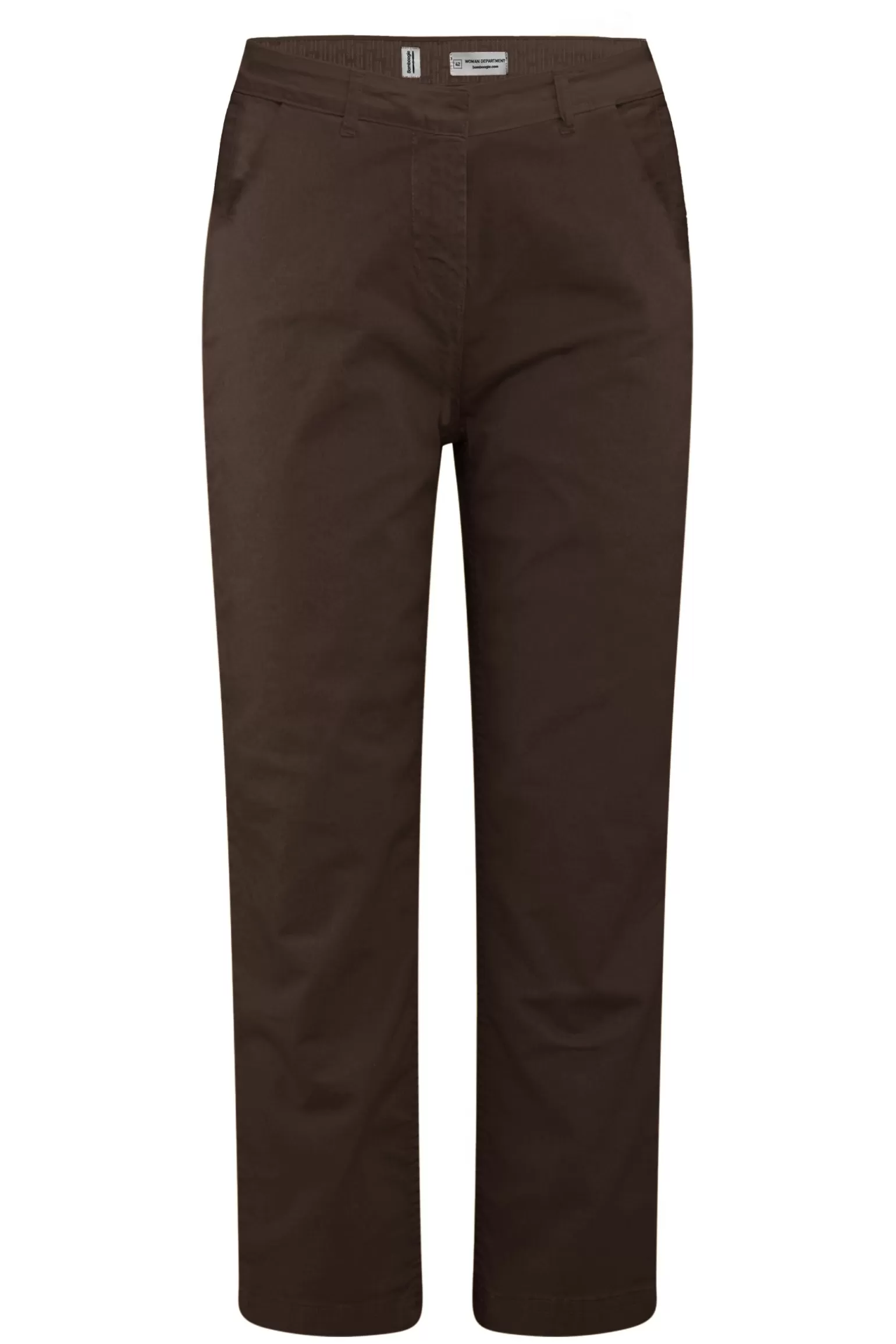 Women Bomboogie Pants*Chino Pants In Heavyweight Stretch Satin Cotton