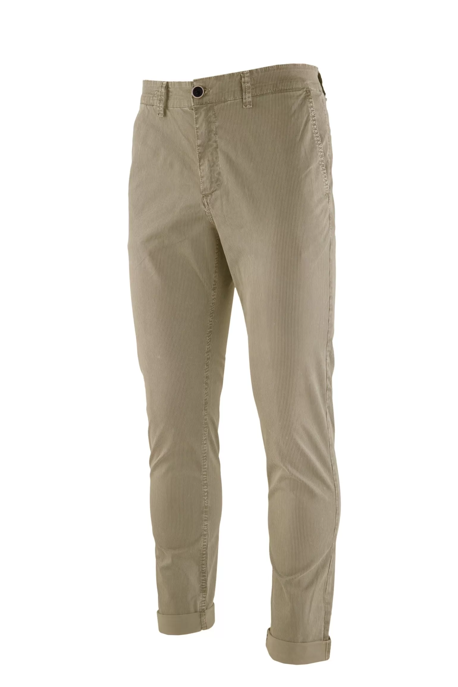 Bomboogie Pants*Chino Trousers In Striped Gabardine