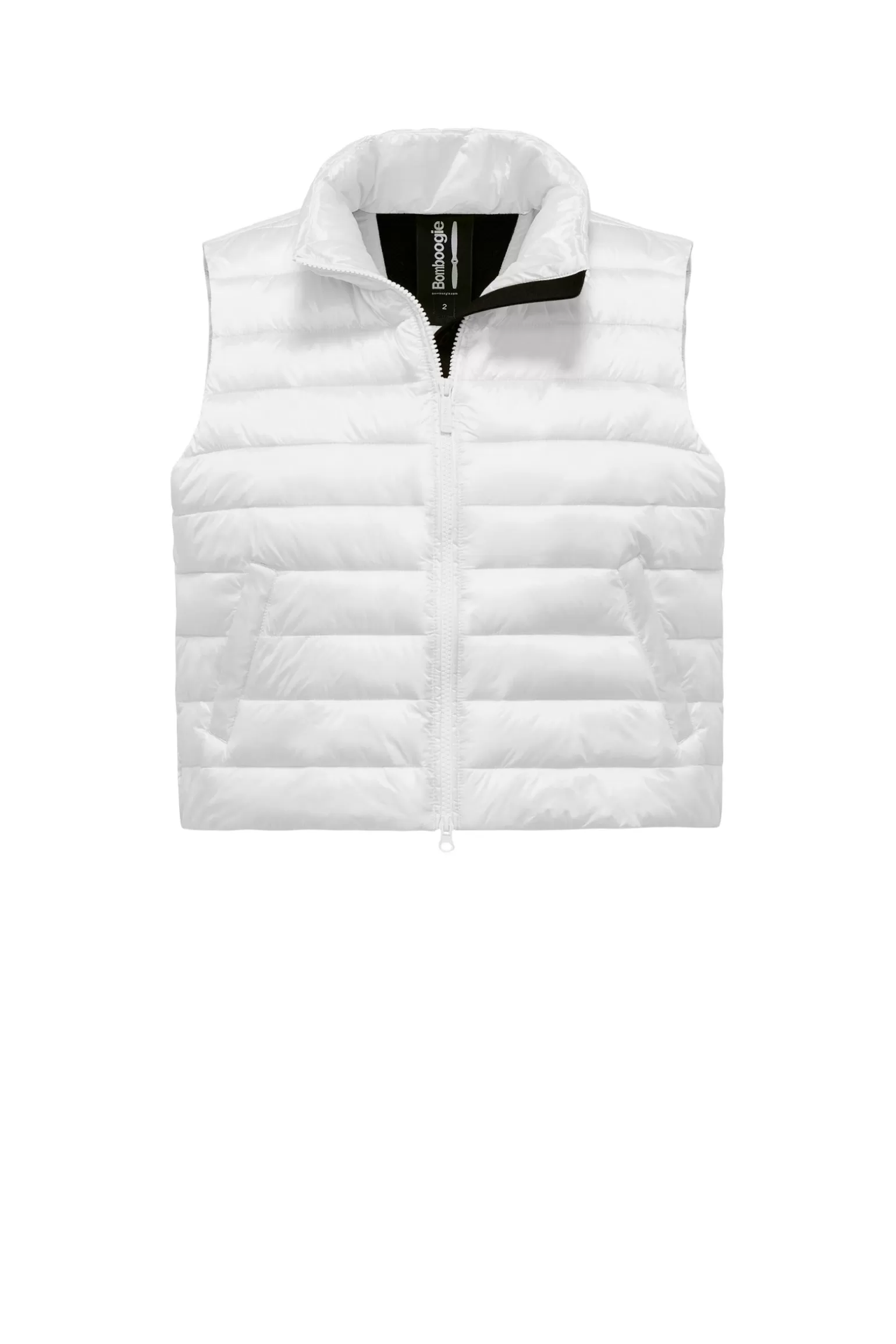 Women Bomboogie Vests*Comfy Synthetic Padded Vest With High Collar