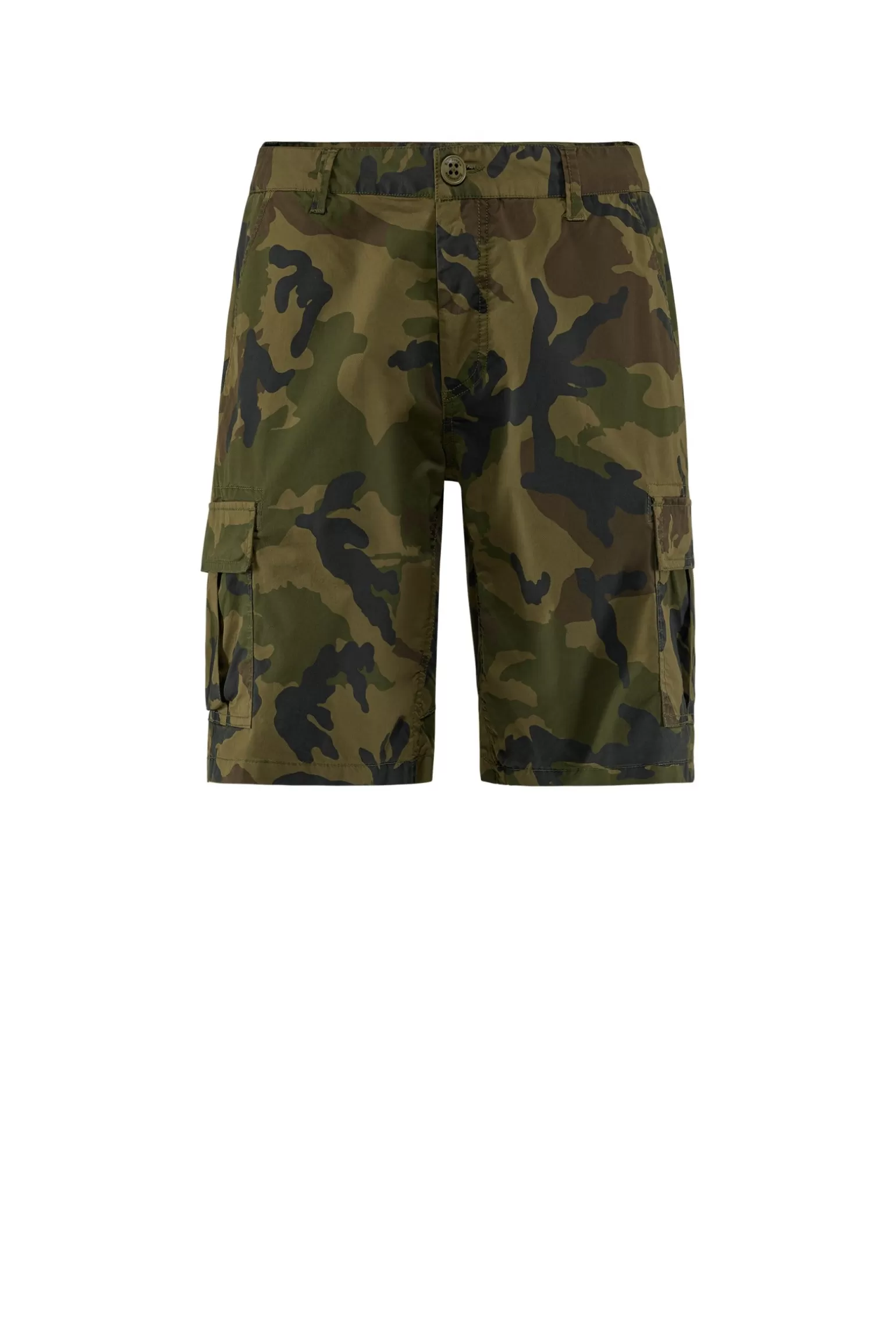 Bomboogie Bermuda & Shorts*Cotton Poplin Camo Bermuda Shorts