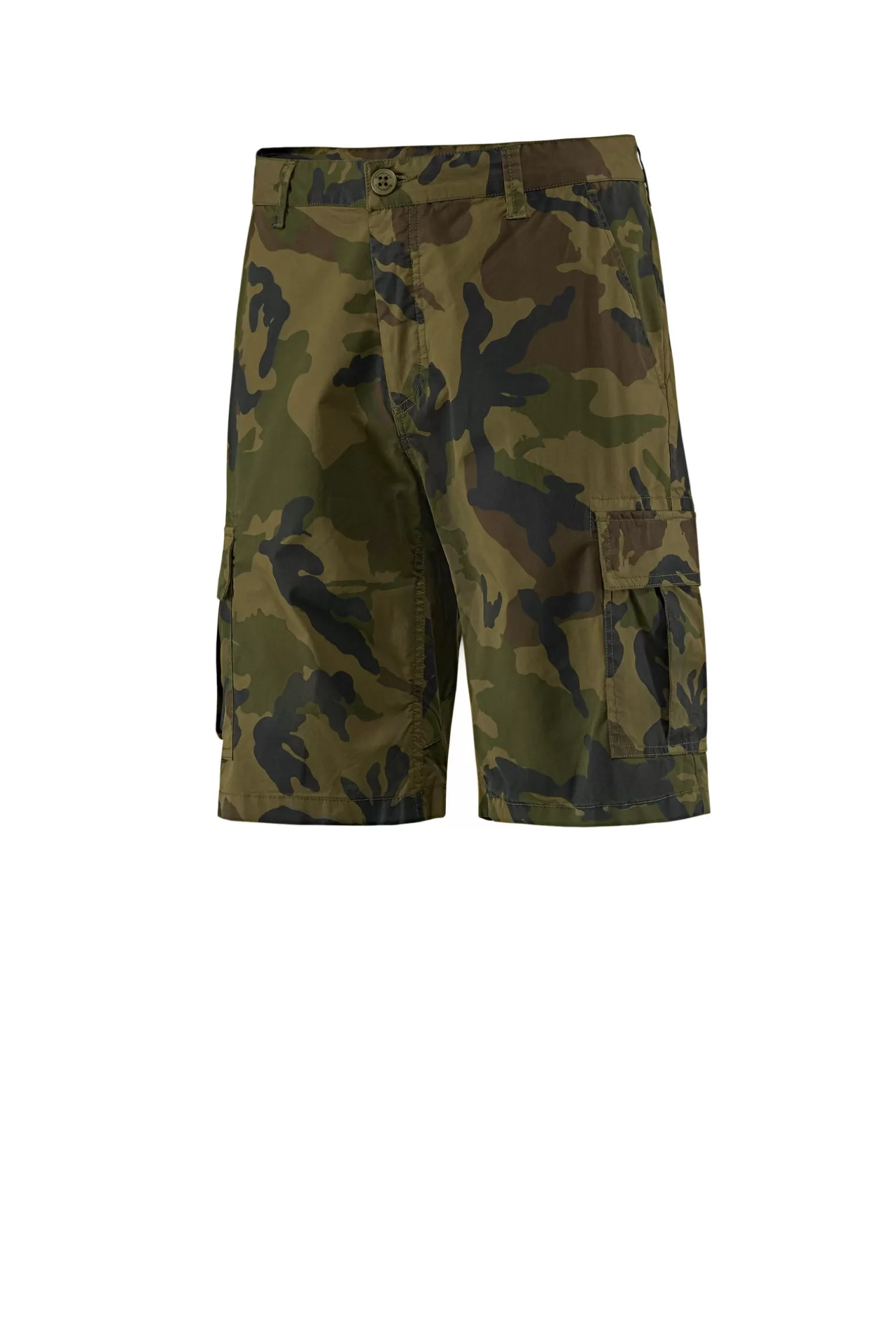 Bomboogie Bermuda & Shorts*Cotton Poplin Camo Bermuda Shorts