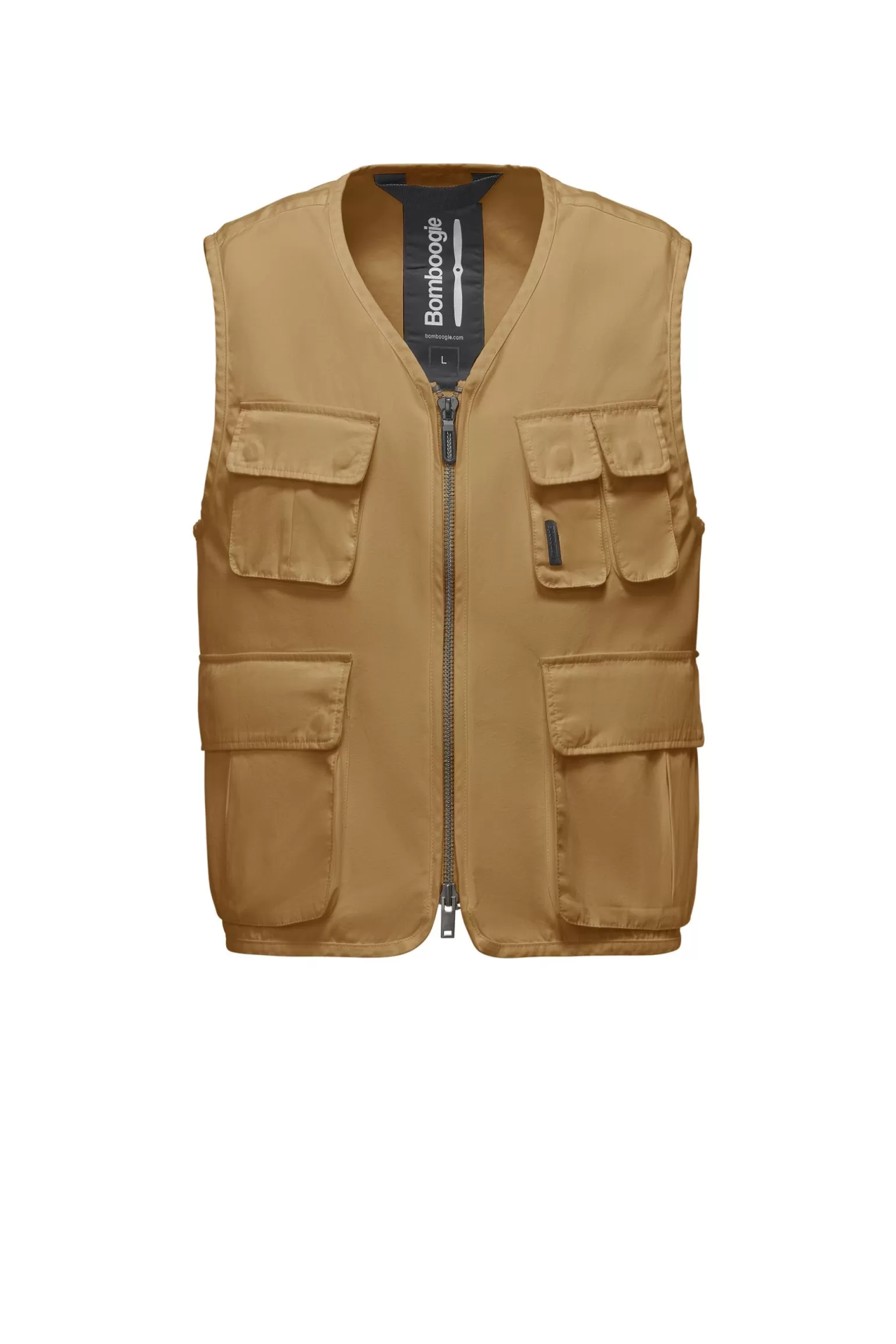 Bomboogie Vests*Cotton Poplin Multi-Pocket Gilet