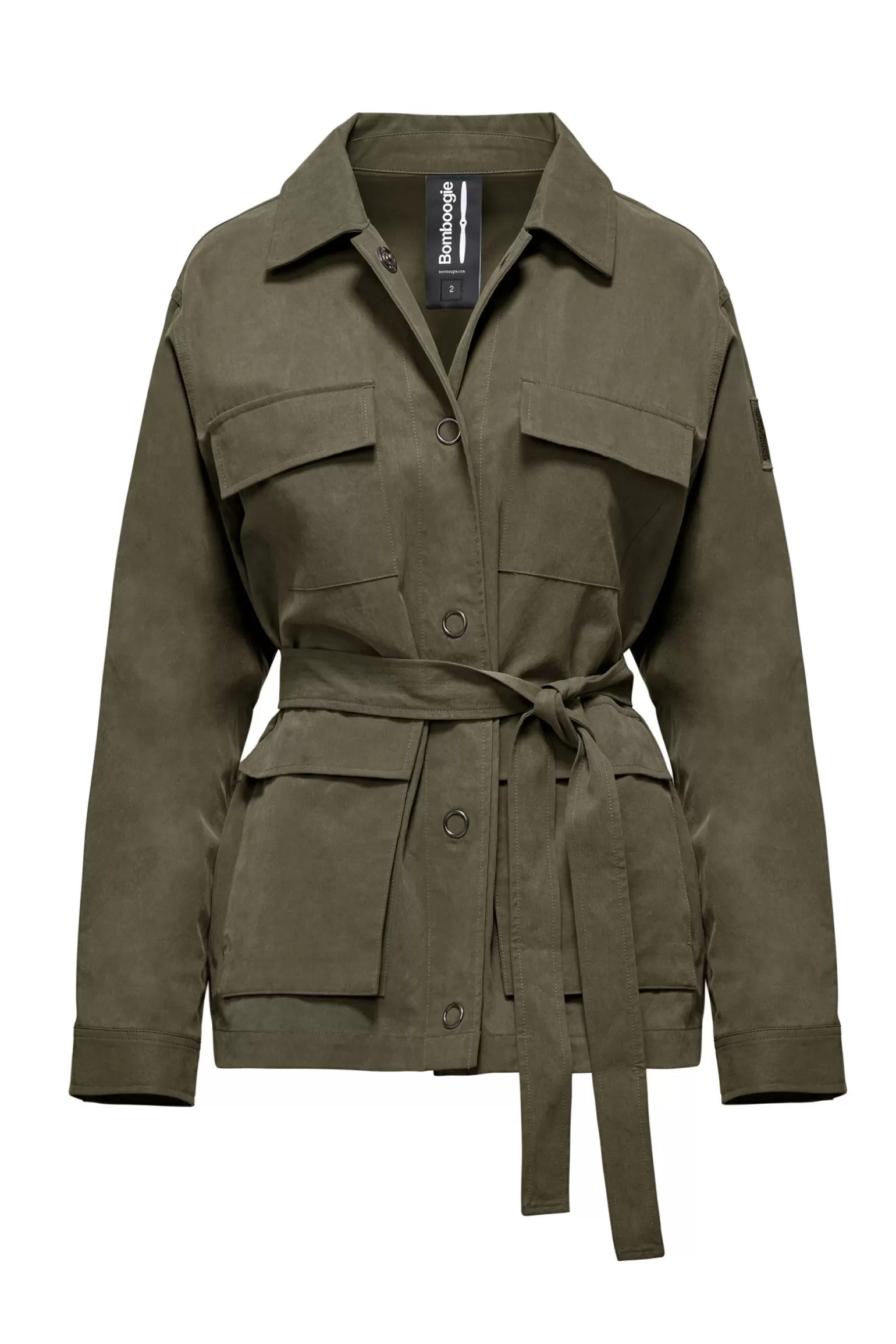 Women Bomboogie Light Jackets*Cotton/Tencel Gabardine Safari Jacket