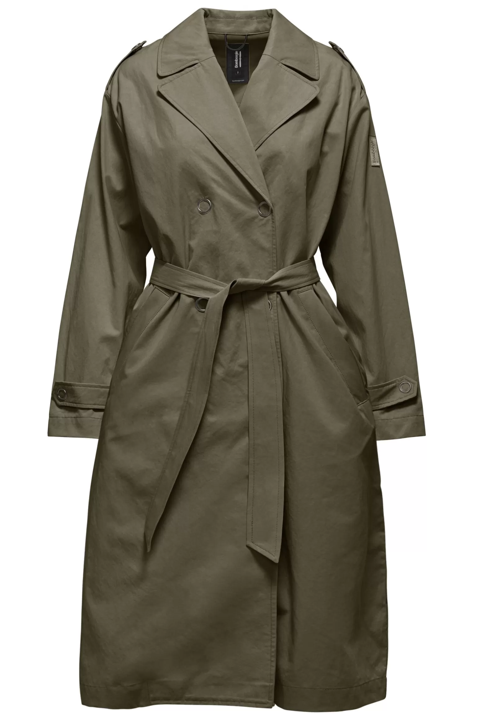 Women Bomboogie Trench*Cotton/Tencel Gabardine Trench Coat