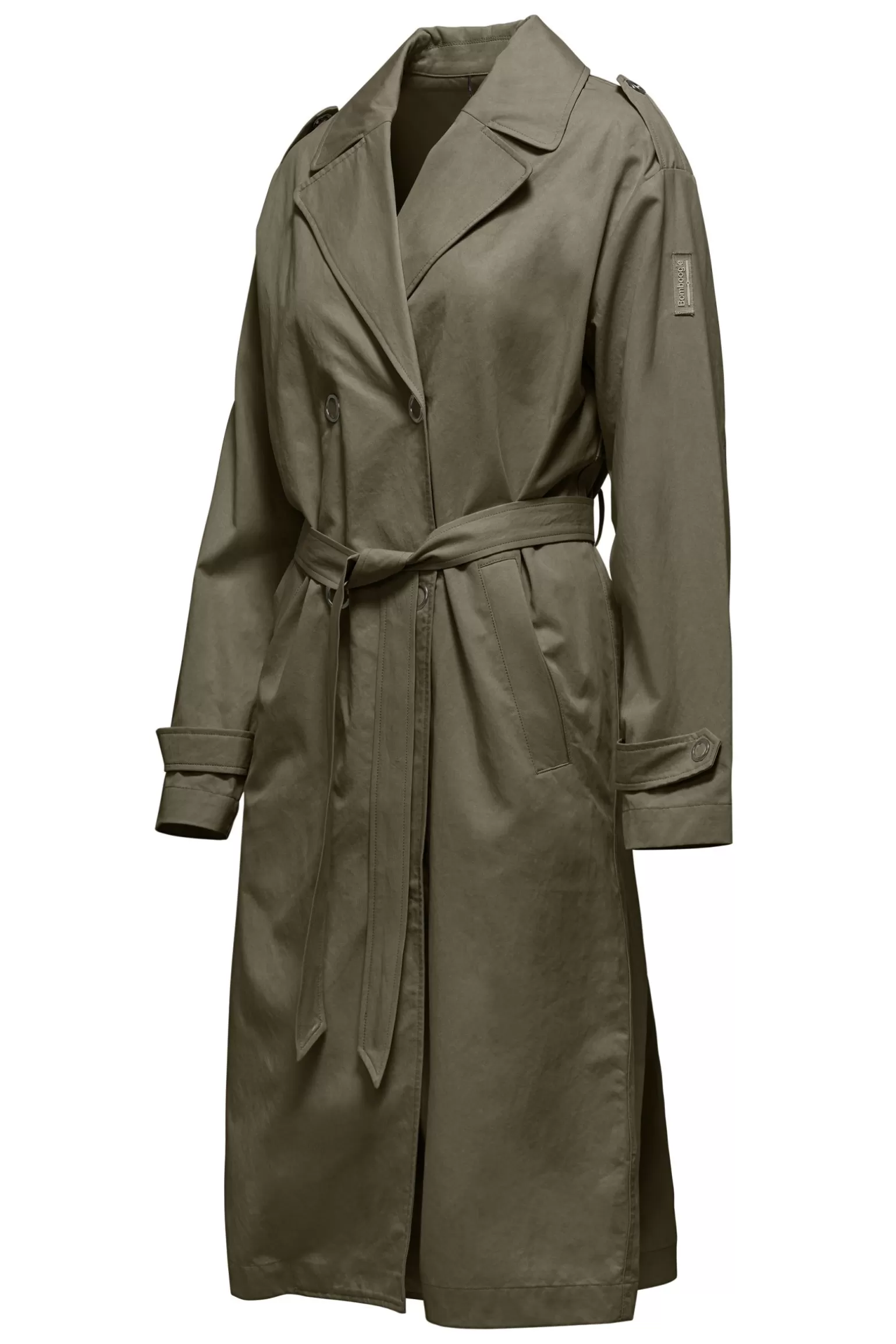 Women Bomboogie Trench*Cotton/Tencel Gabardine Trench Coat