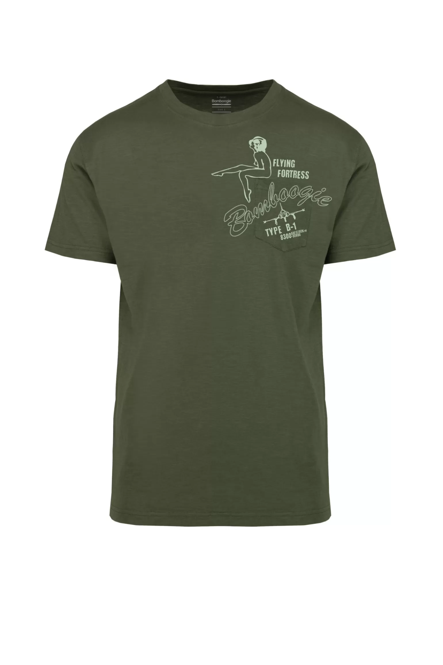 Bomboogie T-Shirts & Polos*Crew-neck T-shirt With Embroidered Breast Pocket