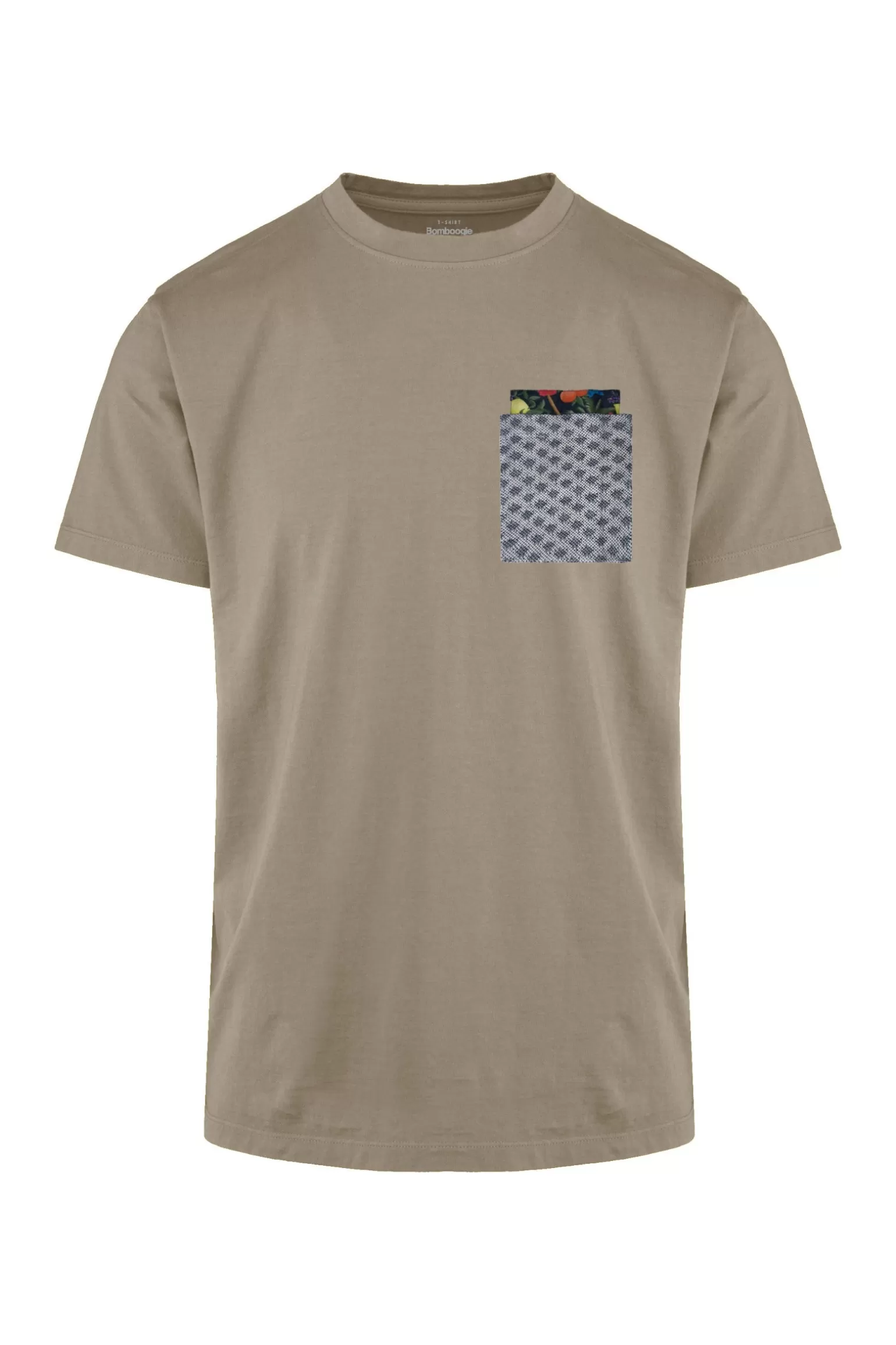 Bomboogie T-Shirts & Polos*Crew-neck T-shirt With Jacquard Pocket