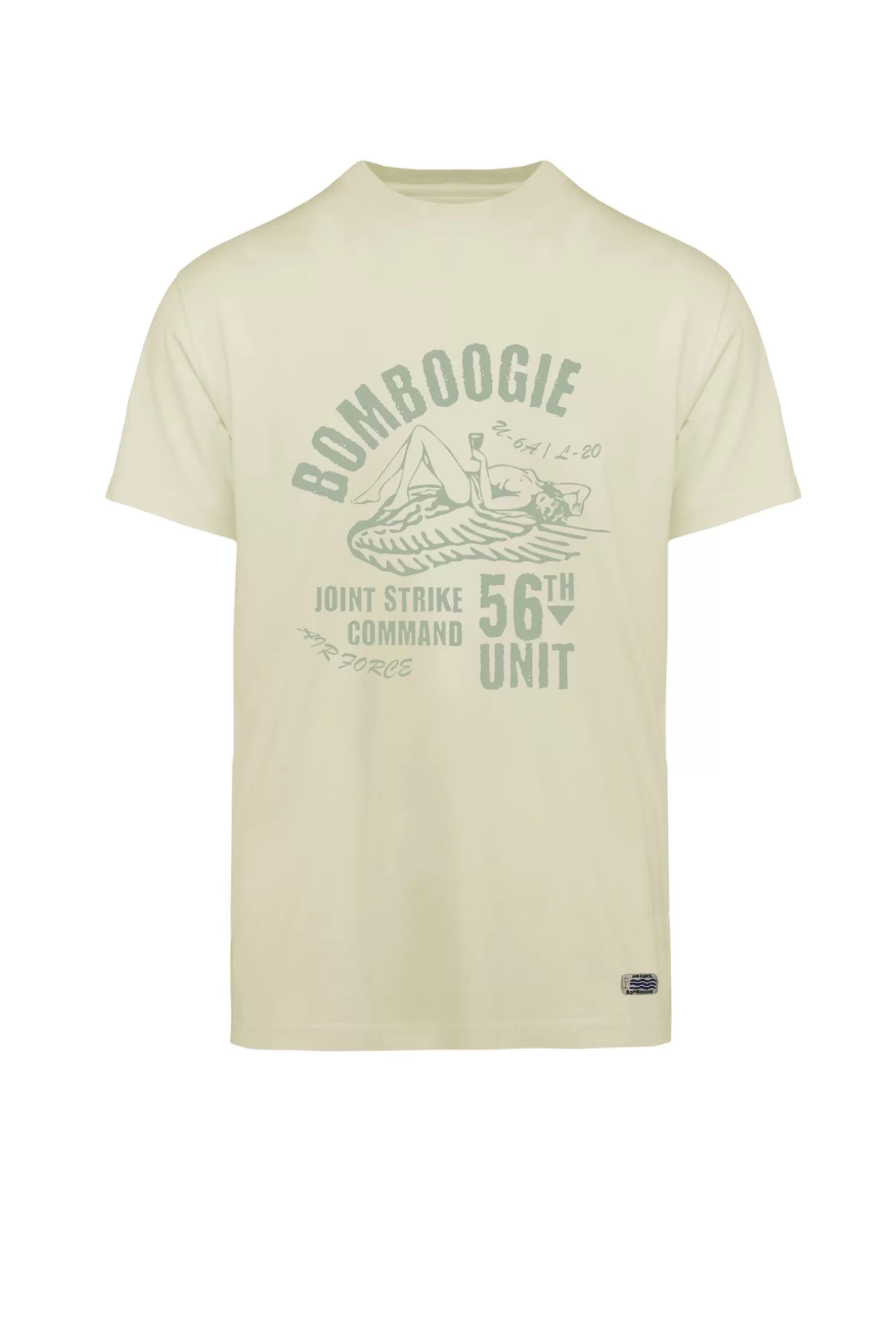 Bomboogie T-Shirts & Polos*Faded T-shirt With Pin Up With Wings