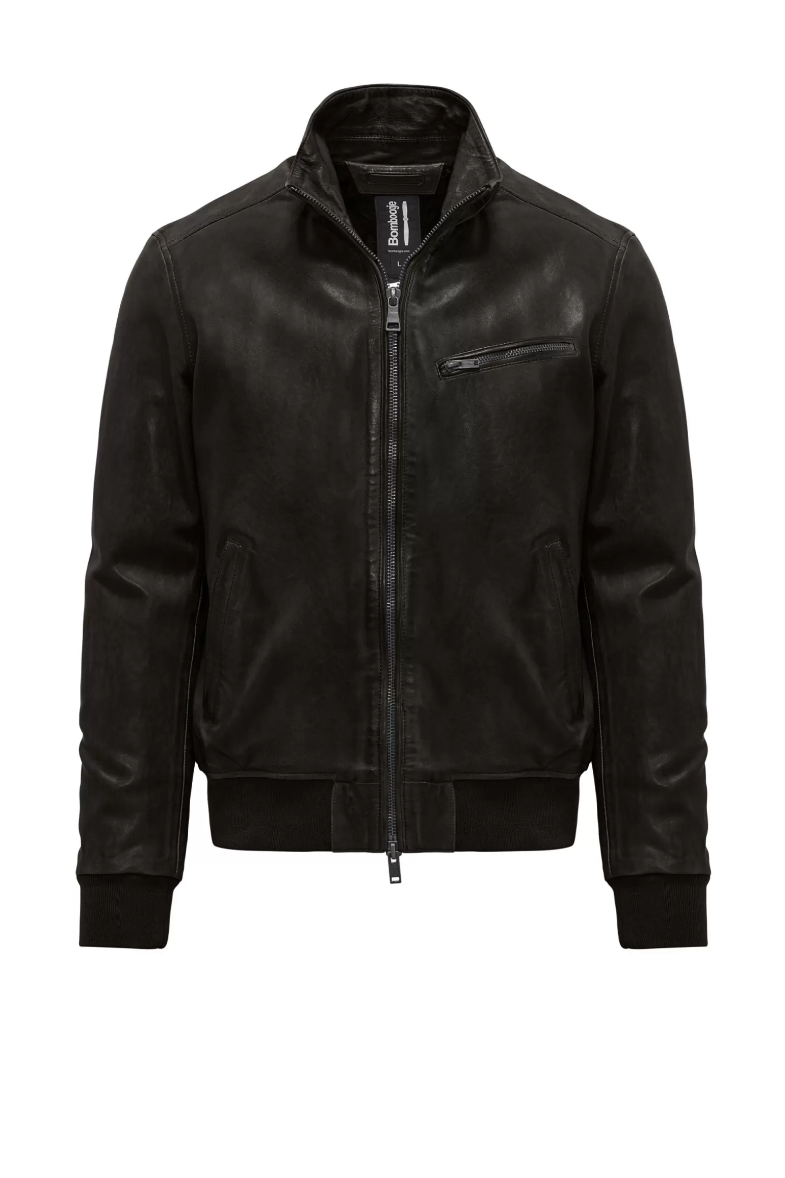 Bomboogie Leather Jackets*Foo Leather Bomber Jacket