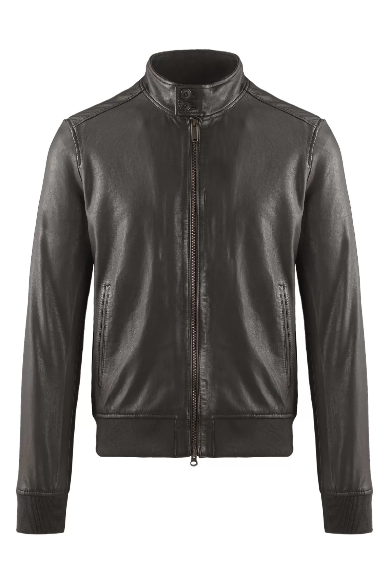 Bomboogie Leather Jackets | Bomber*Friz Leather Bomber Jacket