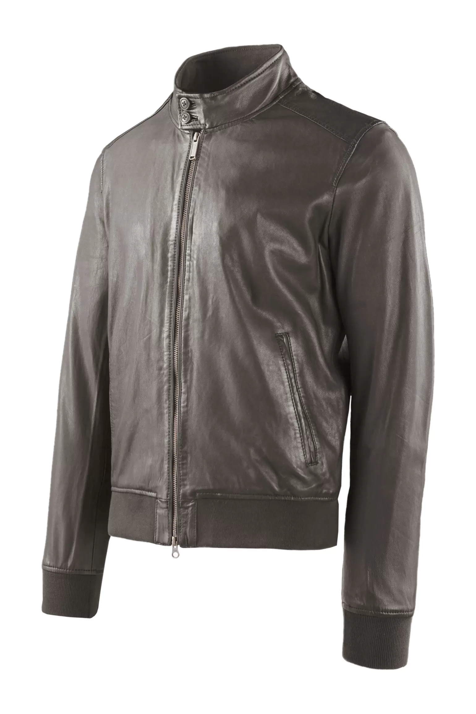 Bomboogie Leather Jackets | Bomber*Friz Leather Bomber Jacket