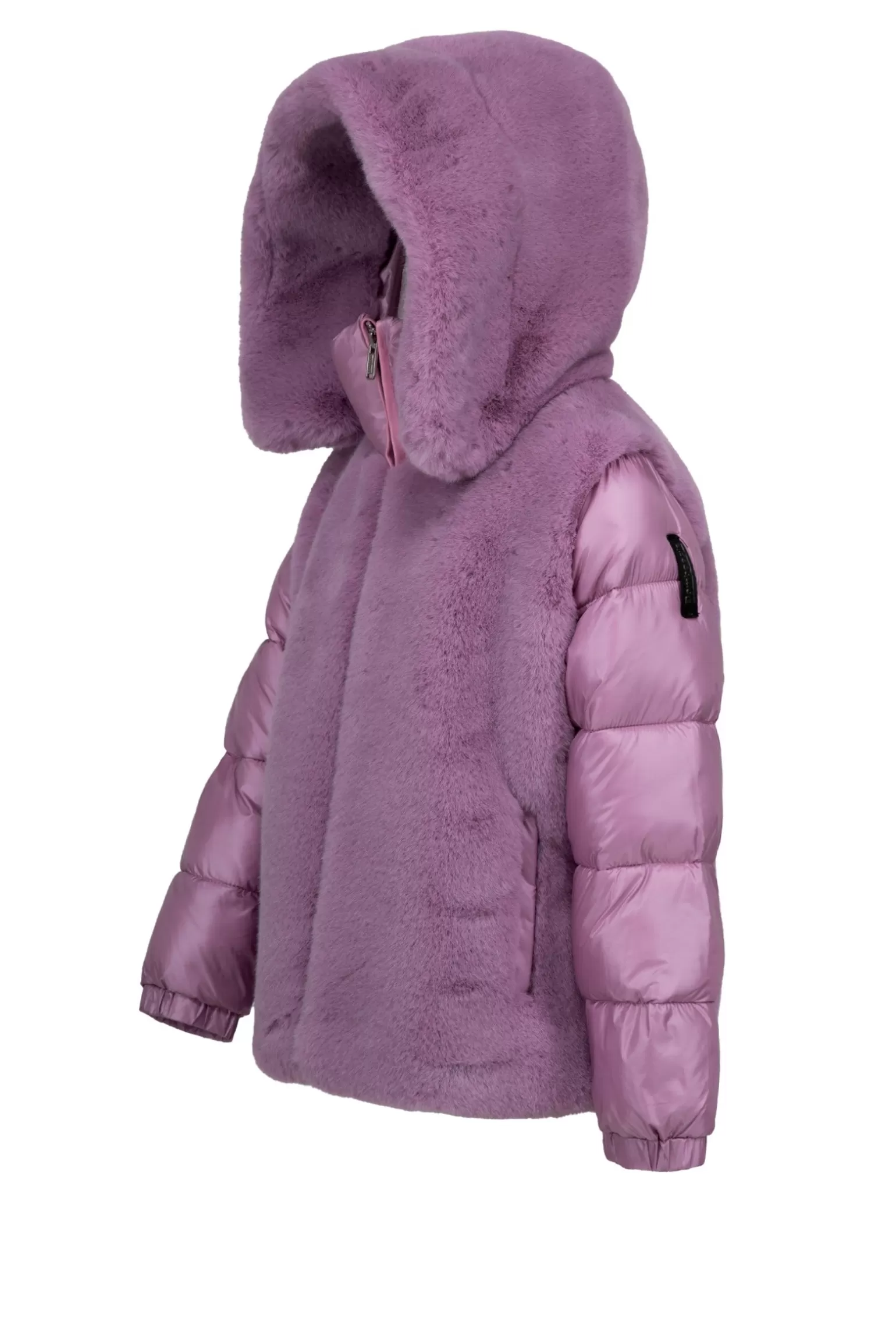 Kids Bomboogie Girl*Girl's Eco Fur And Nylon Padded Jacket