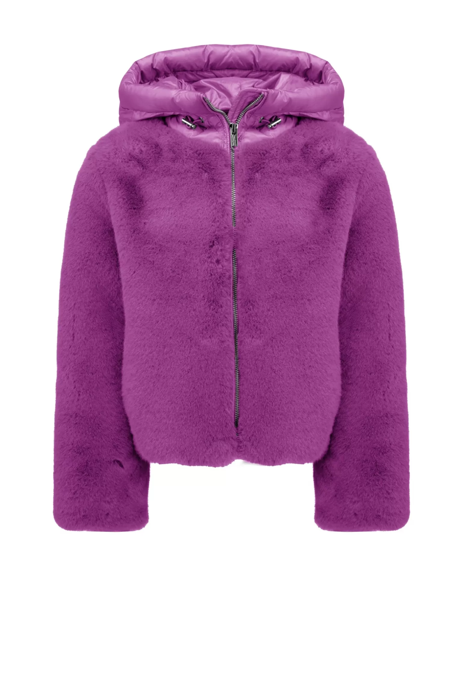 Kids Bomboogie Girl*Girl's Fur Coat With Padded Hood