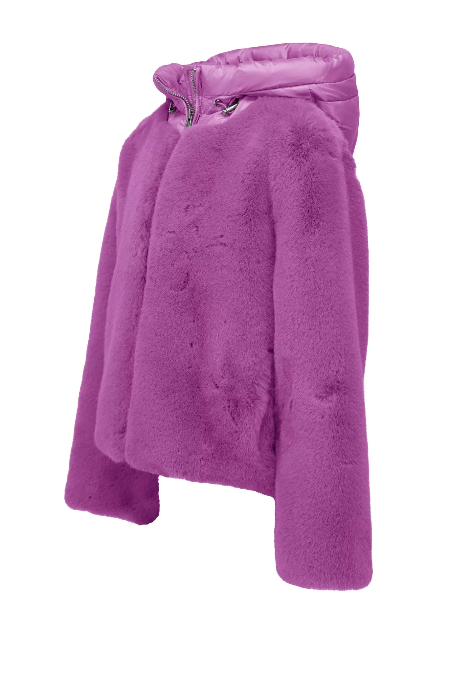 Kids Bomboogie Girl*Girl's Fur Coat With Padded Hood