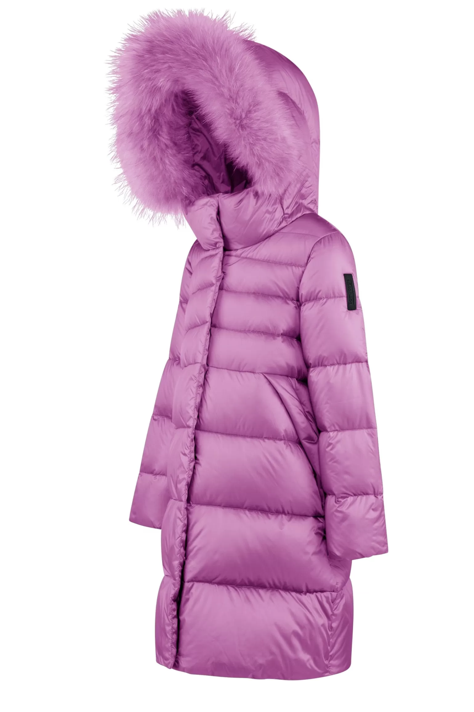 Kids Bomboogie Girl*Girl's Hooded Down Jacket With Coloured Fur Trim