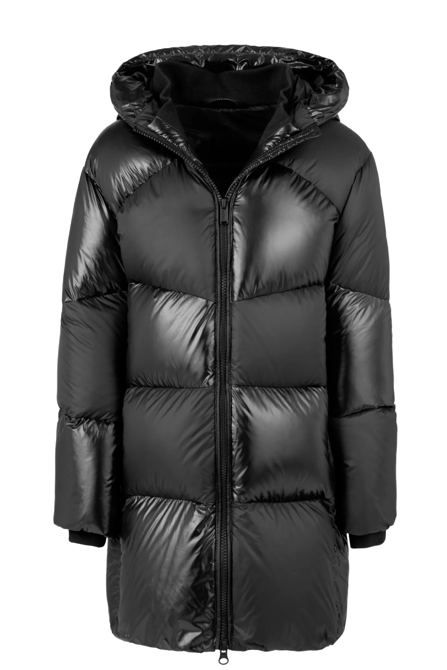 Kids Bomboogie Girl*Girls' Long Shiny And Matt Chequerboard Down Jacket