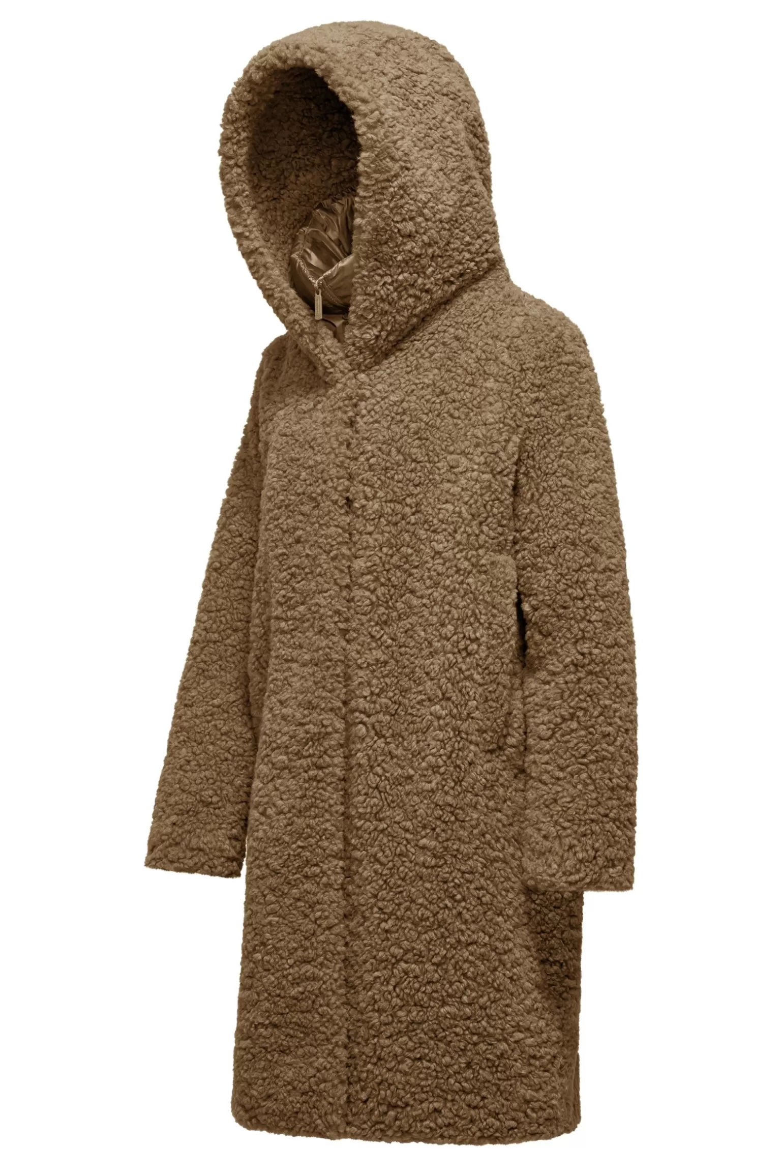 Women Bomboogie Coats*Long Coat In Sherpa Fleece