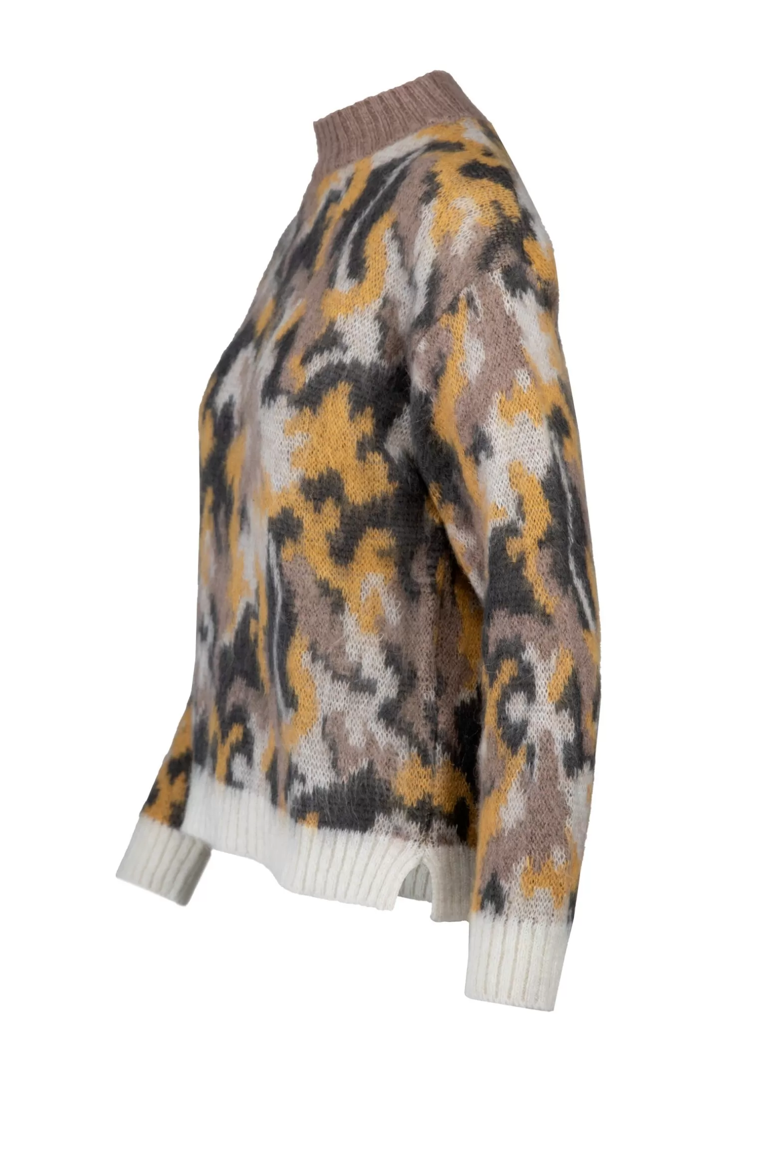 Women Bomboogie Sweaters & Pullovers*Mohair Blend Camouflage Turtleneck