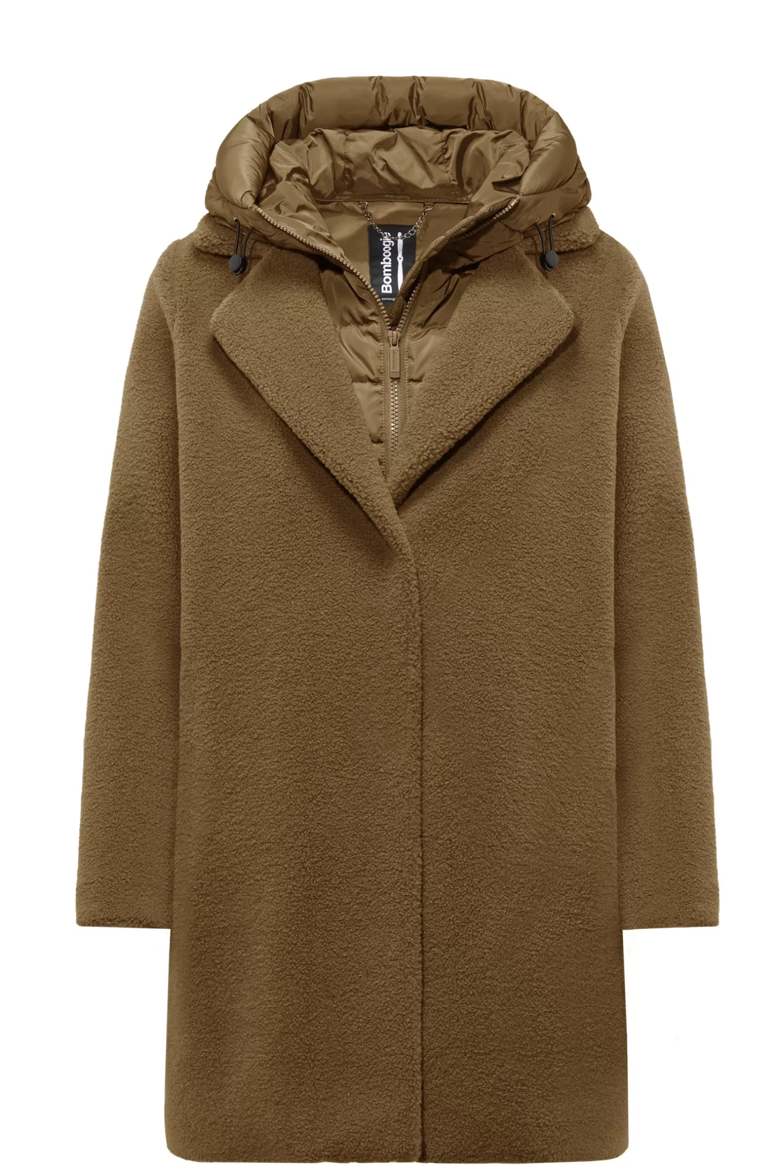 Women Bomboogie Coats*Odessa Overcoat - Sherpa Fleece Coat