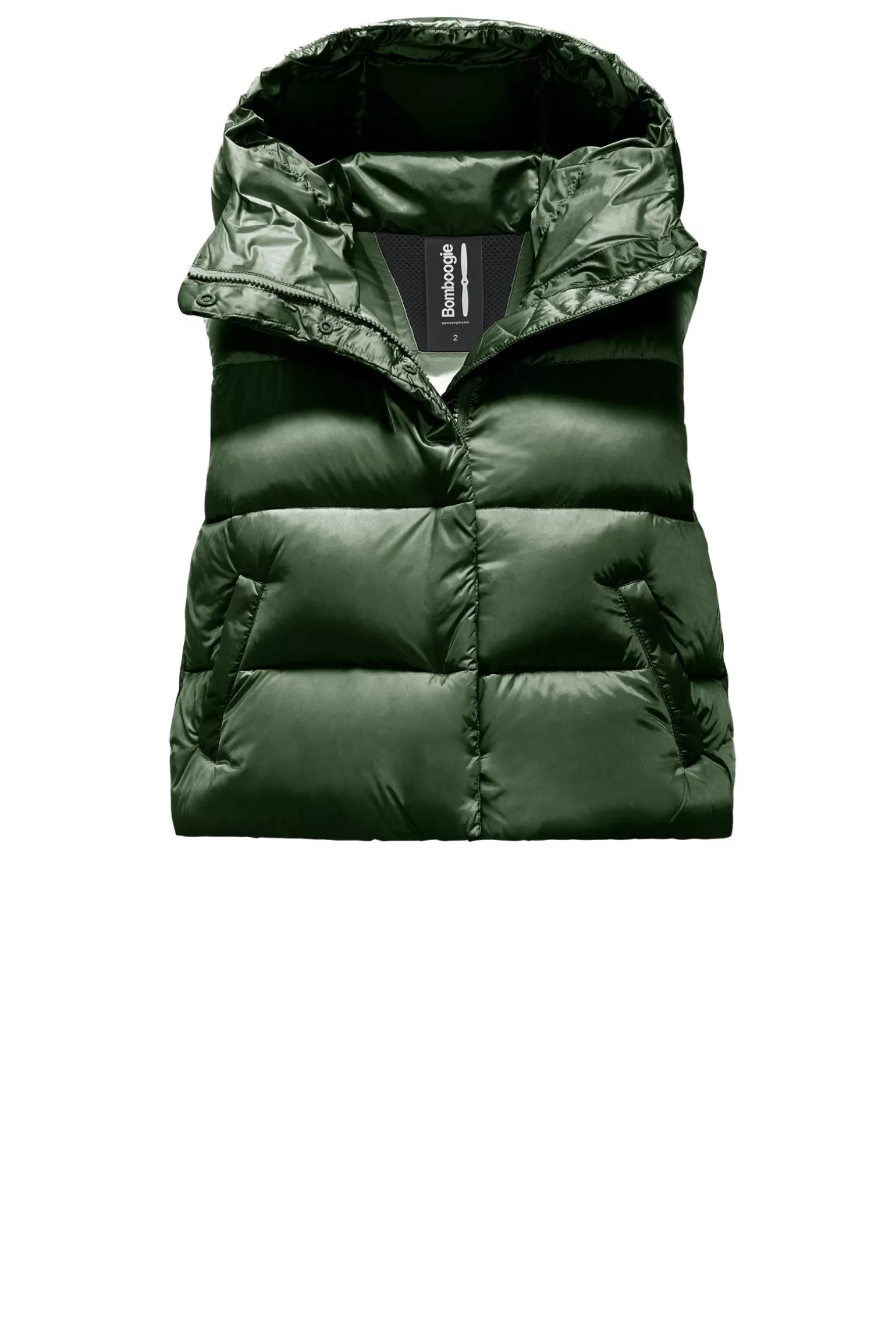 Women Bomboogie Vests*Ottawa Vest - Women's Short Down Vest In Bright Nylon