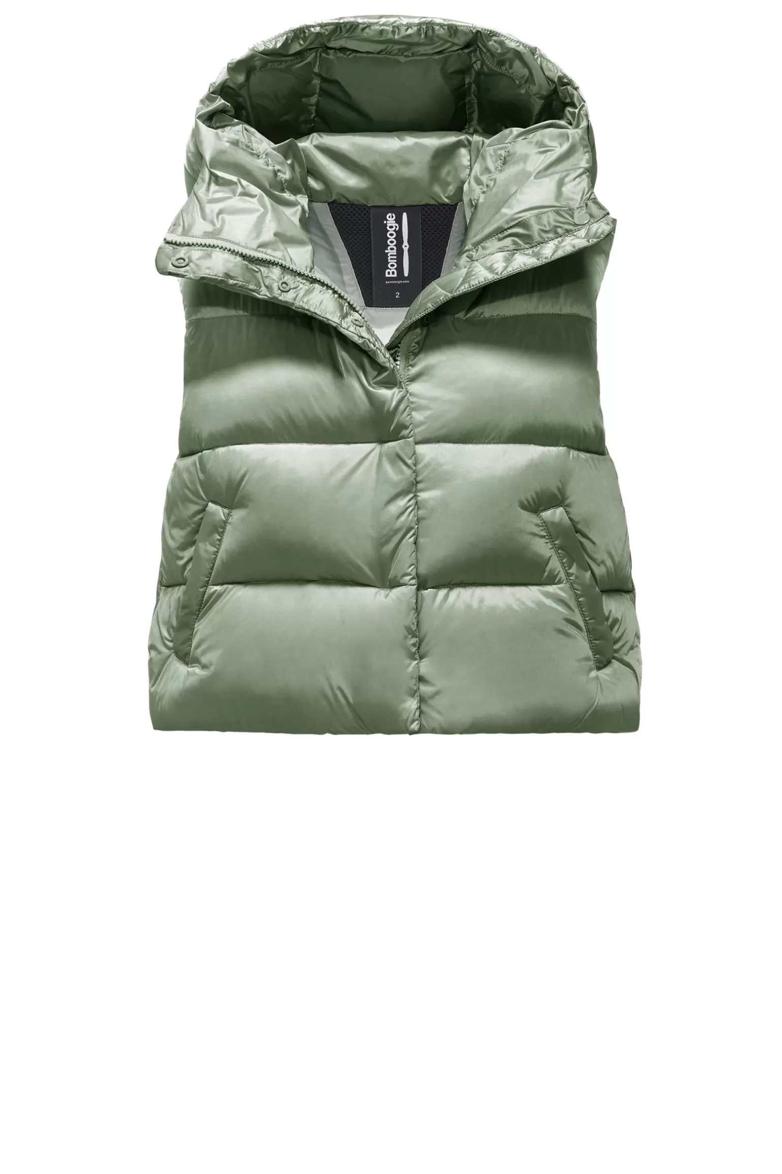 Women Bomboogie Vests*Ottawa Vest - Women's Short Down Vest In Bright Nylon