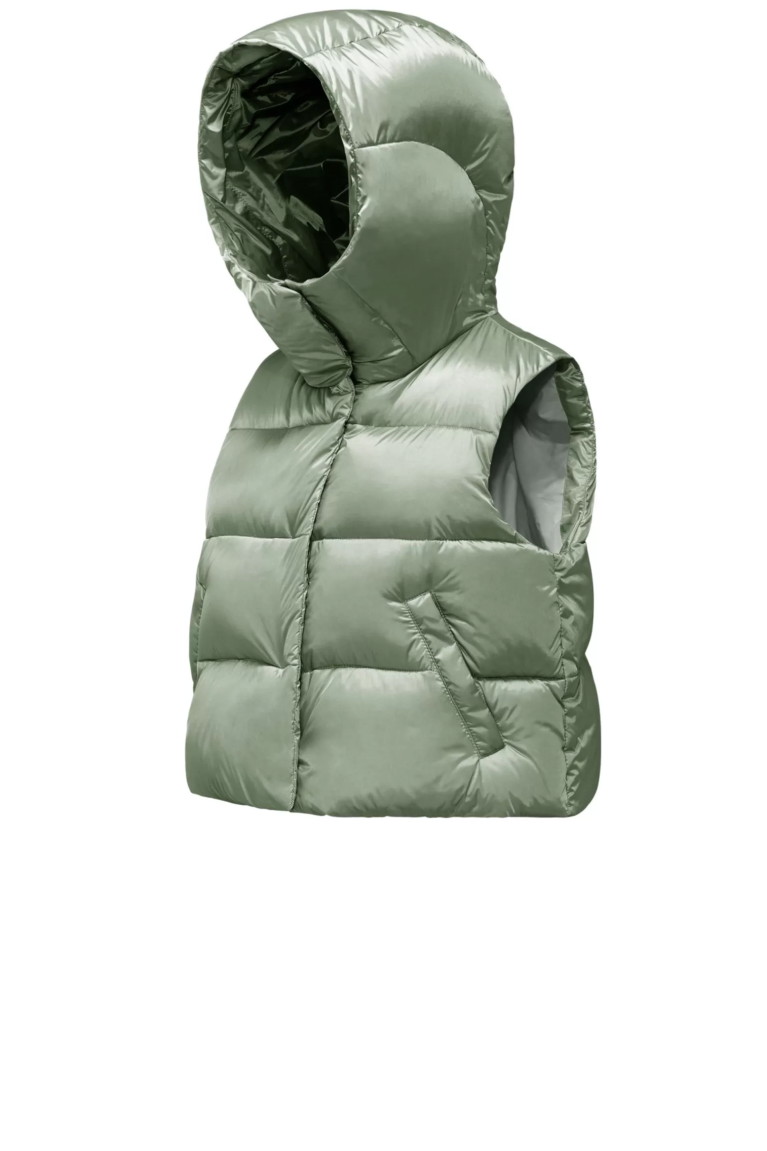 Women Bomboogie Vests*Ottawa Vest - Women's Short Down Vest In Bright Nylon