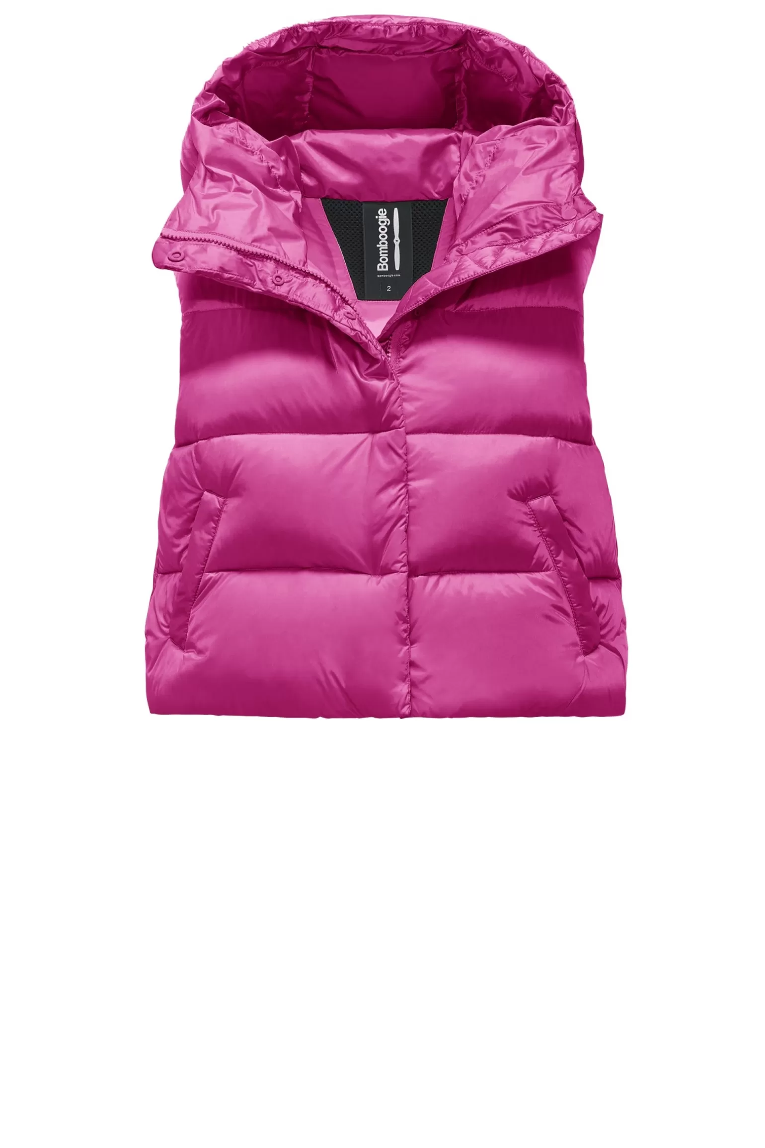 Women Bomboogie Vests*Ottawa Vest - Women's Short Down Vest In Bright Nylon