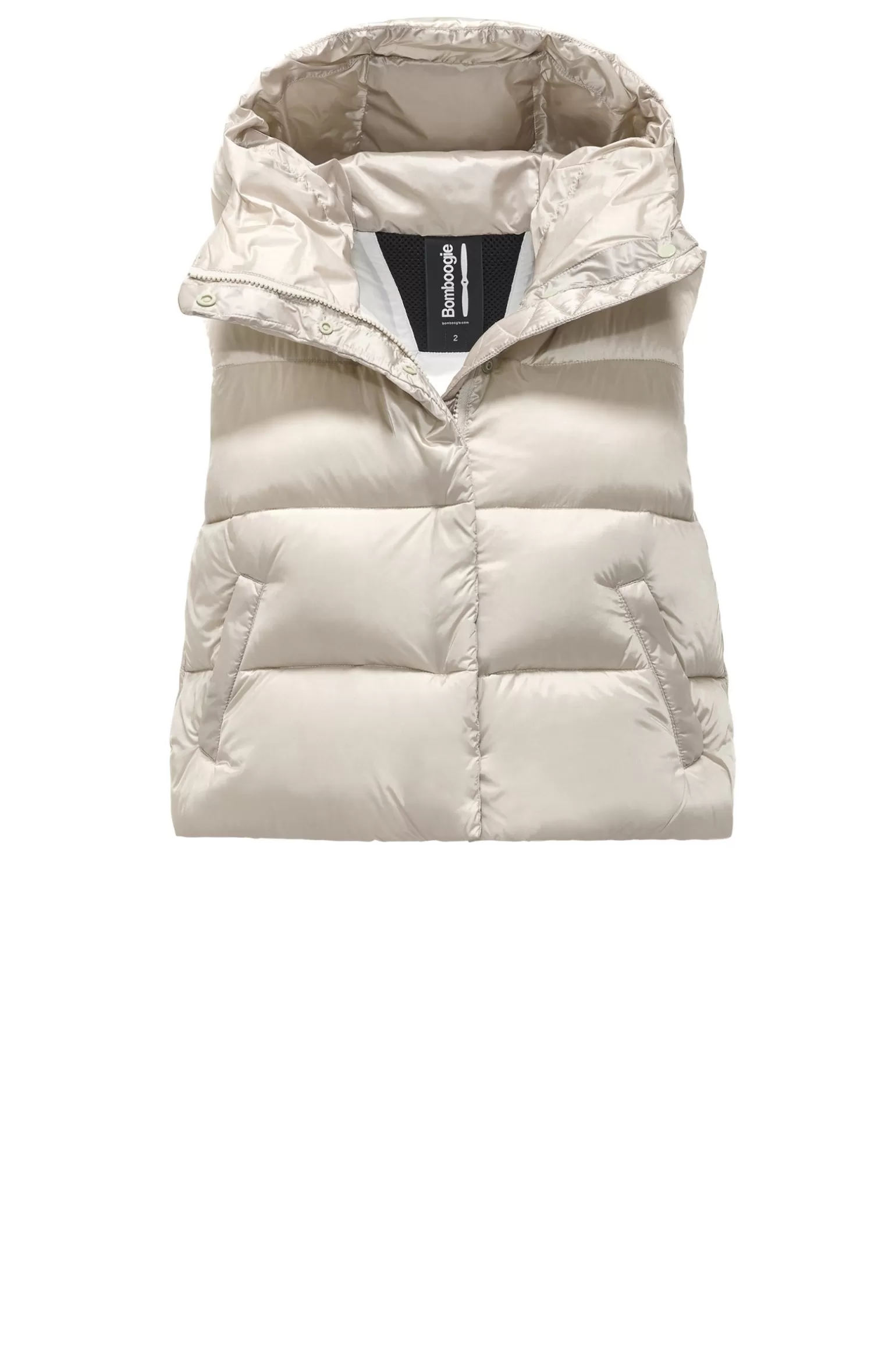Women Bomboogie Vests*Ottawa Vest - Women's Short Down Vest In Bright Nylon