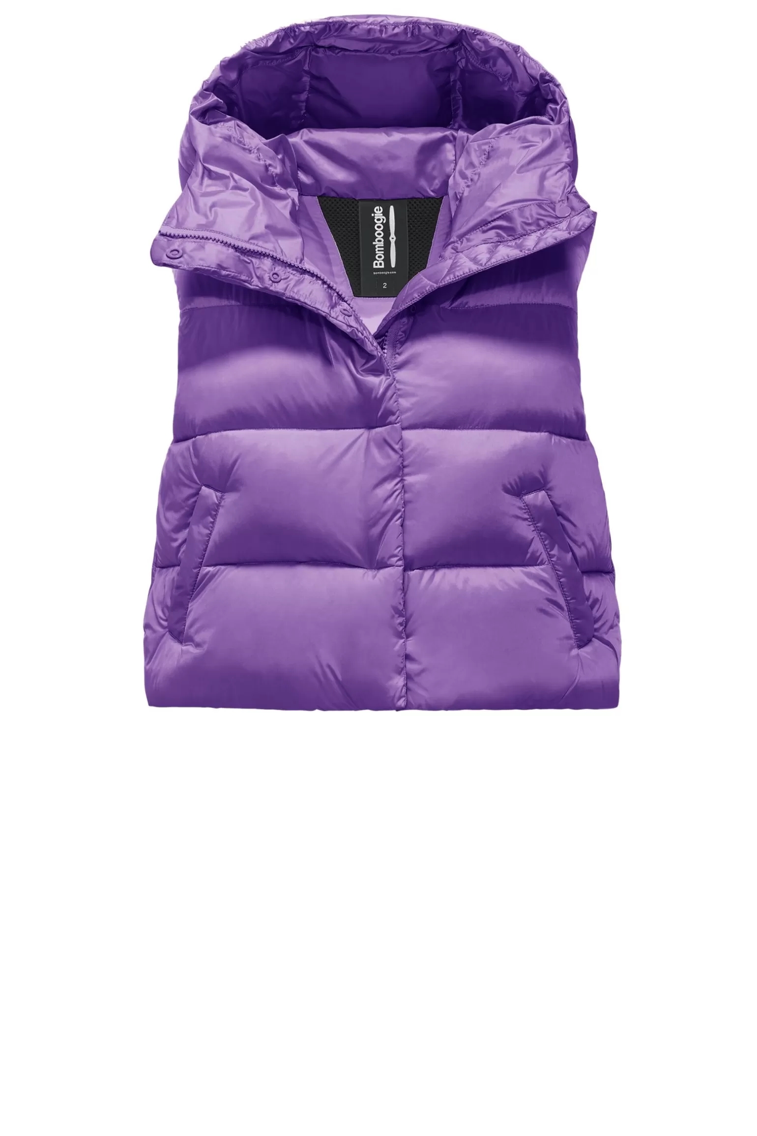 Women Bomboogie Vests*Ottawa Vest - Women's Short Down Vest In Bright Nylon