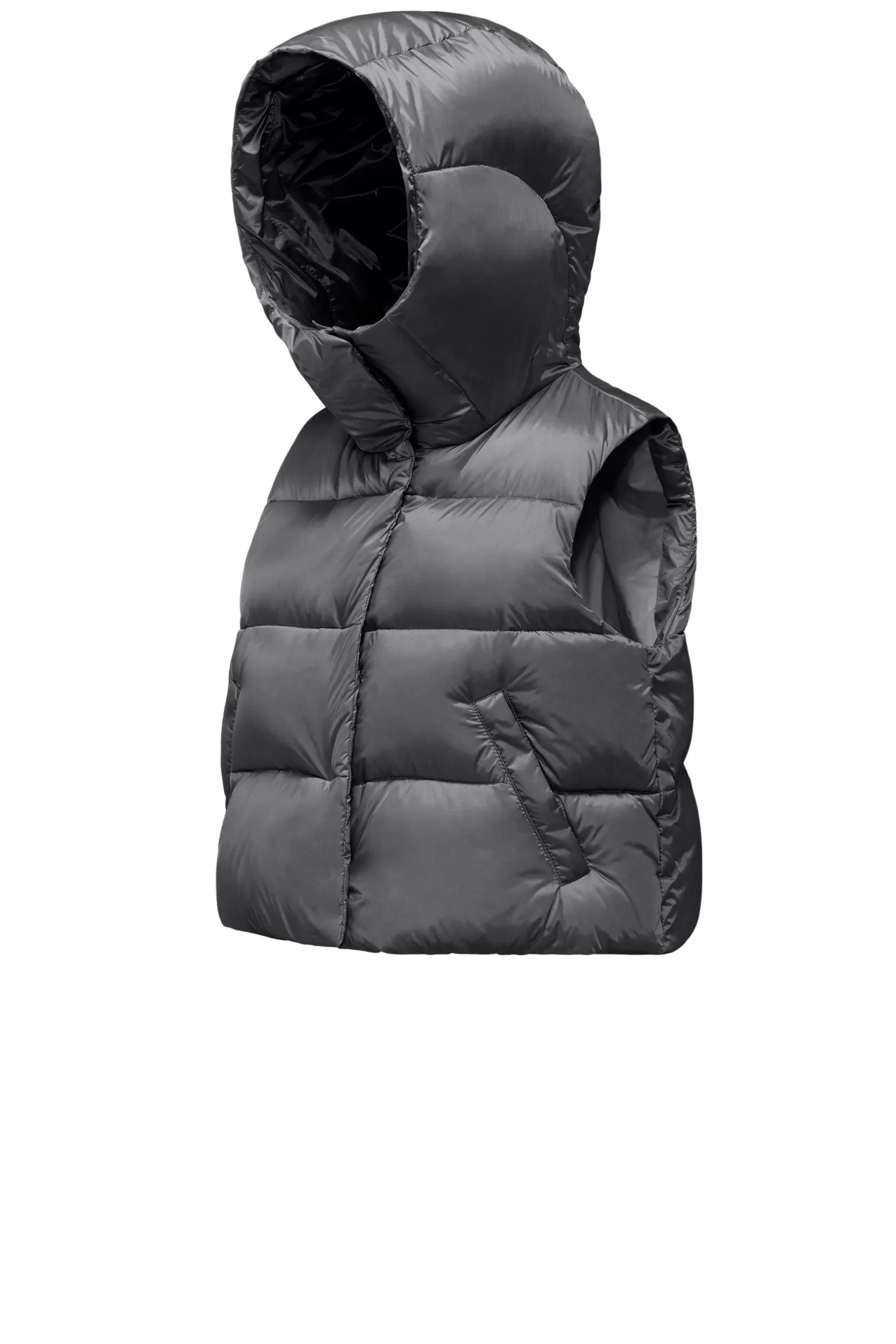Women Bomboogie Vests*Ottawa Vest - Women's Short Down Vest In Bright Nylon