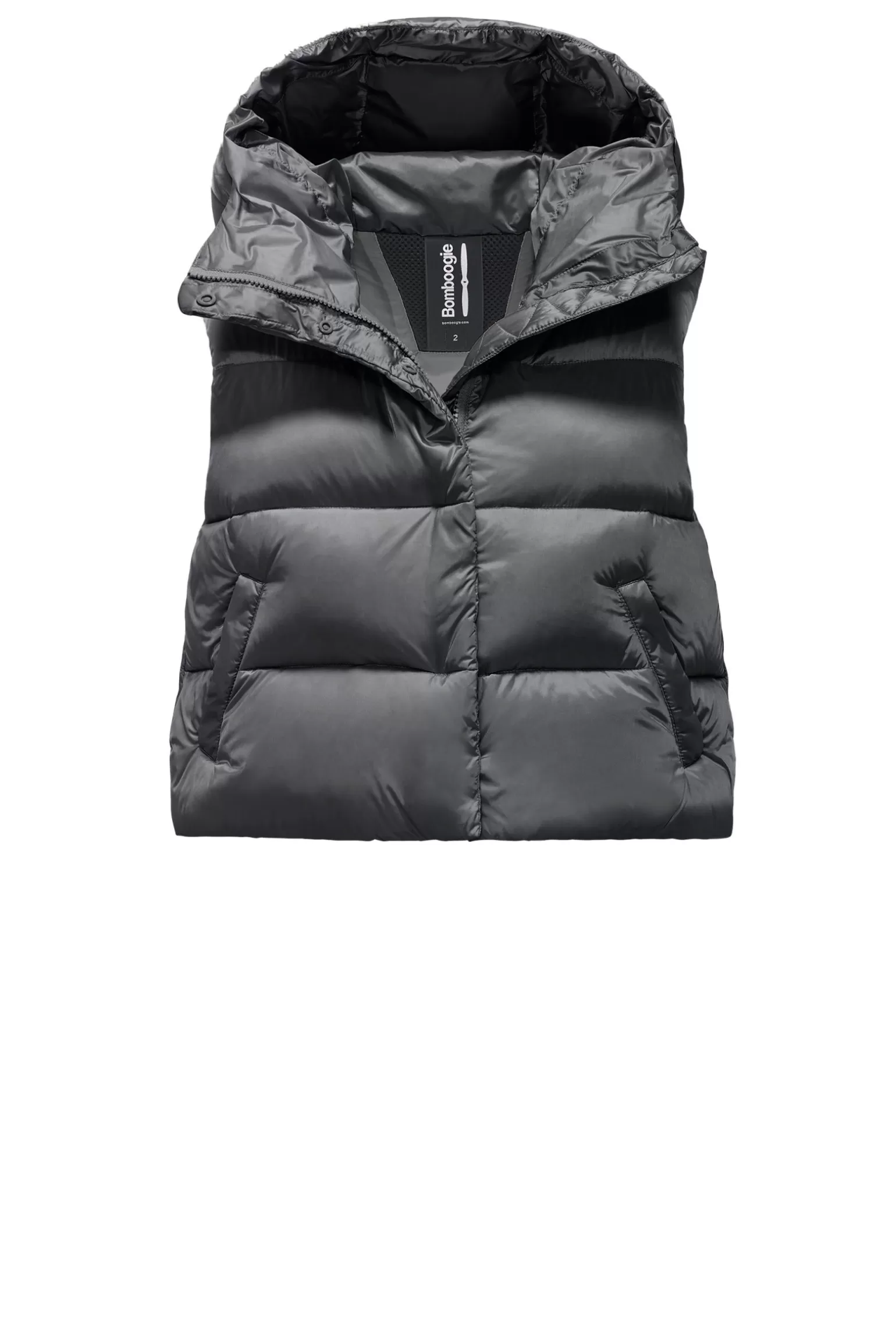 Women Bomboogie Vests*Ottawa Vest - Women's Short Down Vest In Bright Nylon