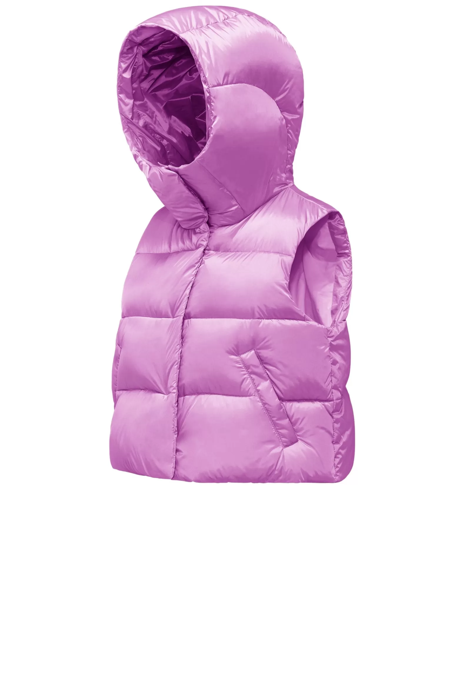 Women Bomboogie Vests*Ottawa Vest - Women's Short Down Vest In Bright Nylon