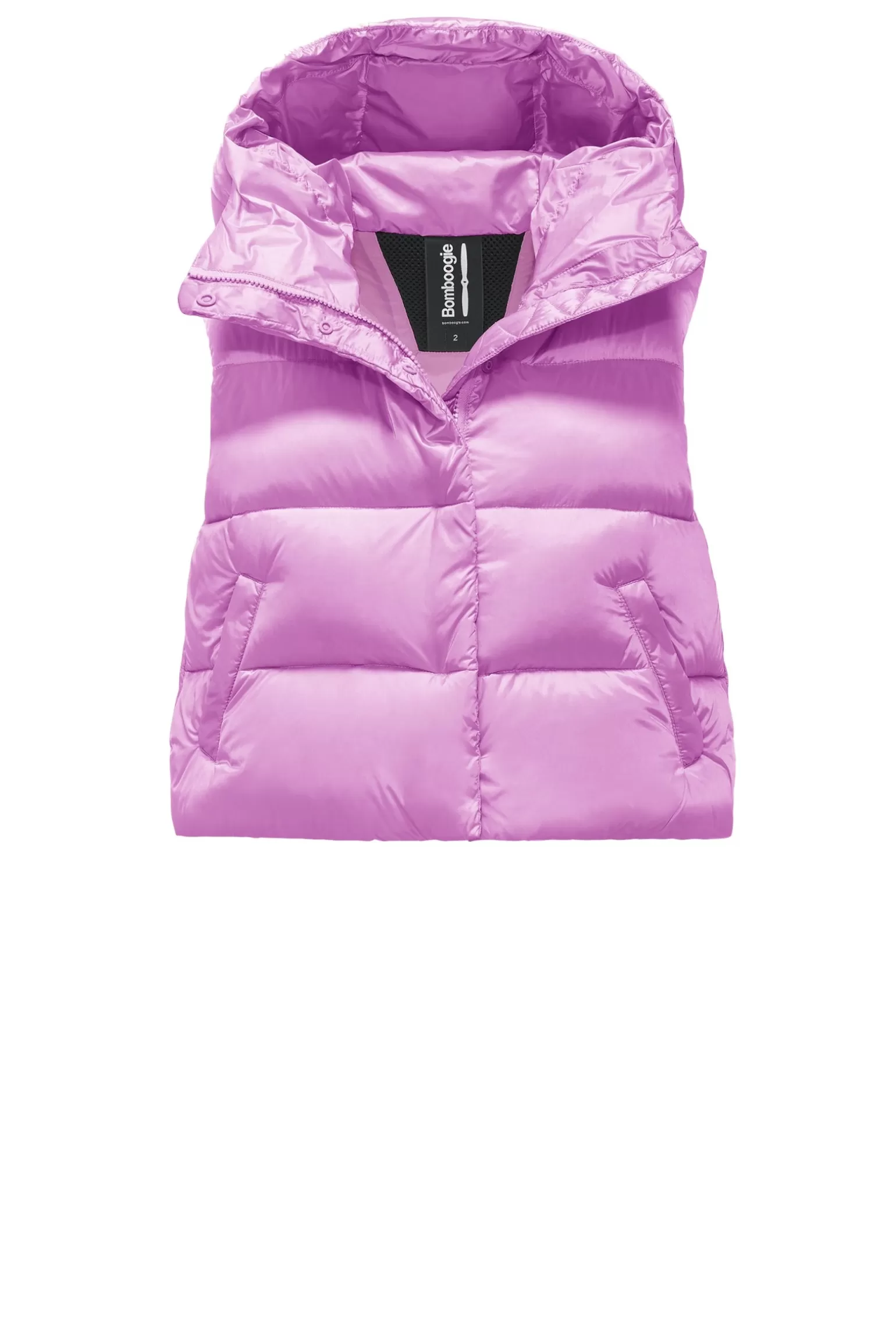 Women Bomboogie Vests*Ottawa Vest - Women's Short Down Vest In Bright Nylon