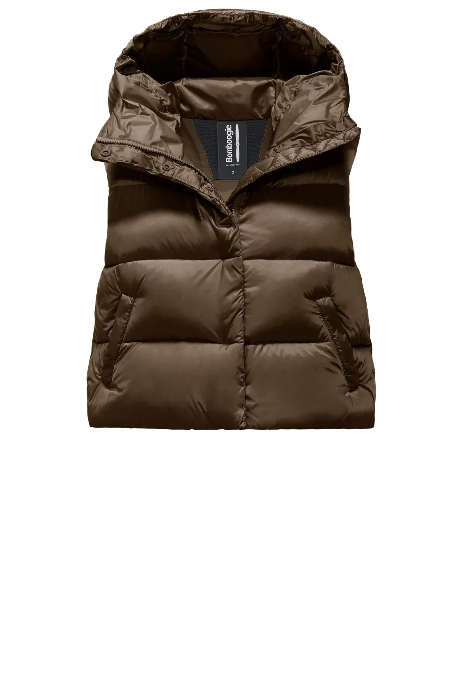 Women Bomboogie Vests*Ottawa Vest - Women's Short Down Vest In Bright Nylon