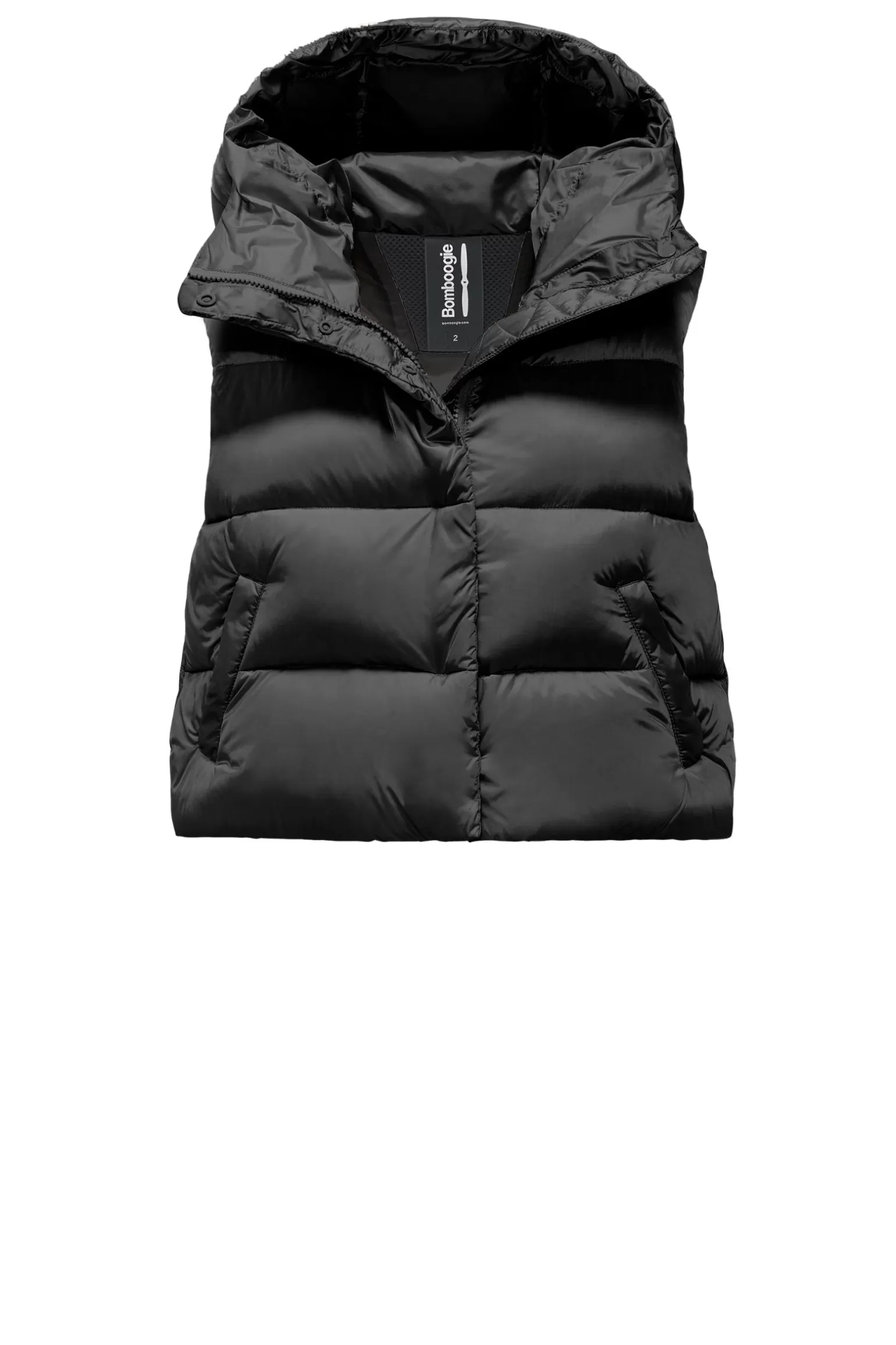 Women Bomboogie Vests*Ottawa Vest - Women's Short Down Vest In Bright Nylon