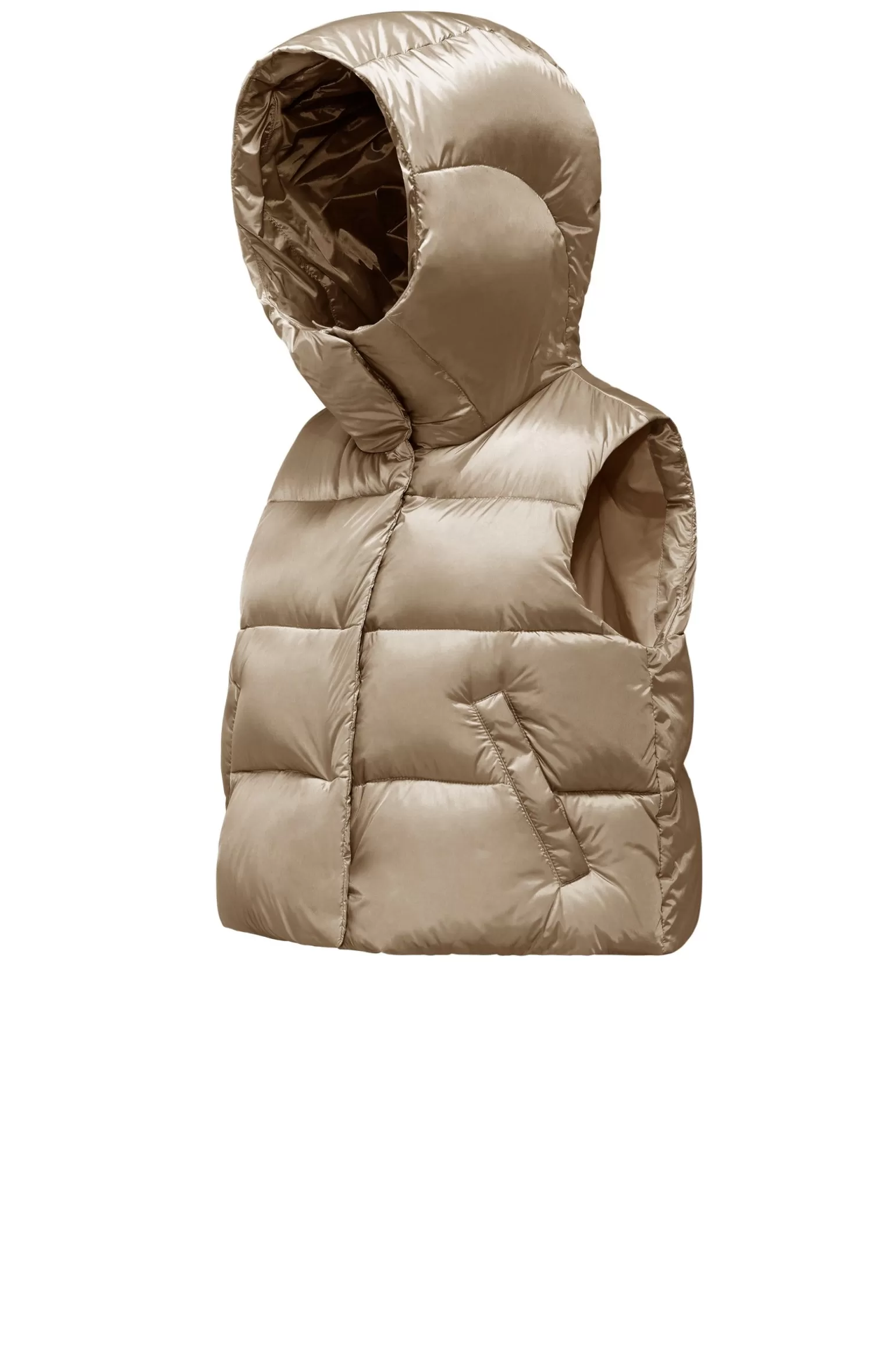 Women Bomboogie Vests*Ottawa Vest - Women's Short Down Vest In Bright Nylon