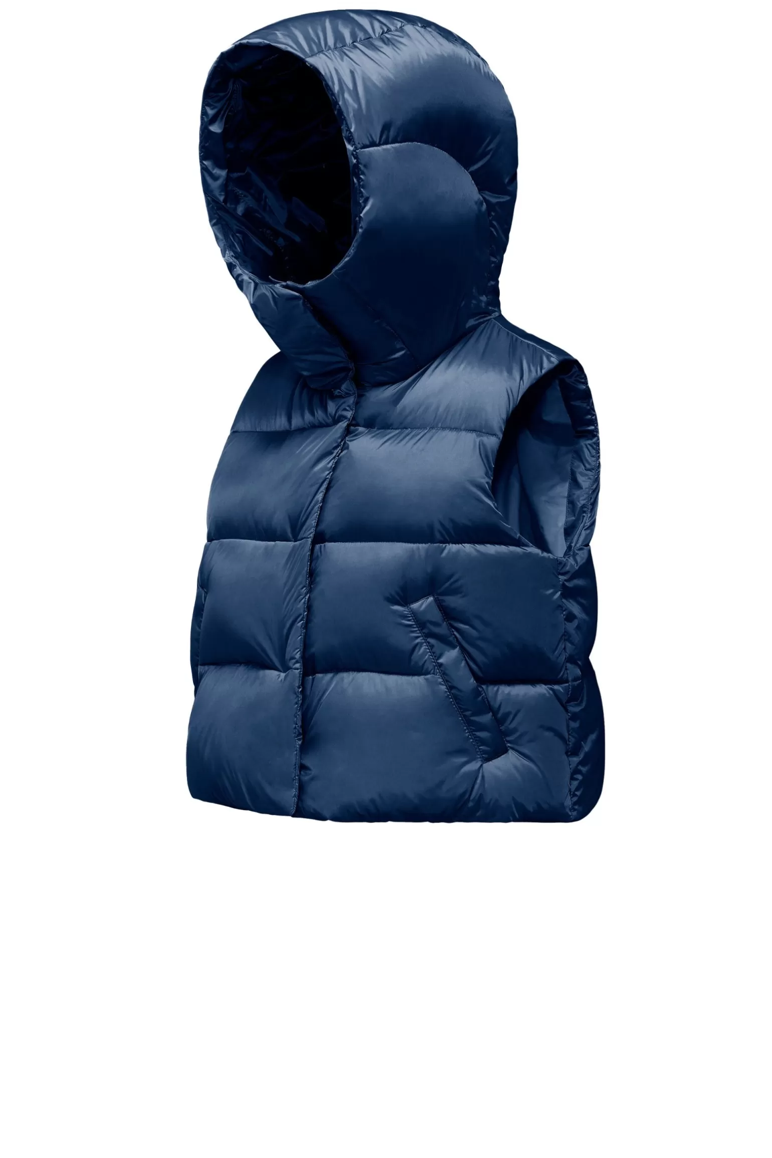 Women Bomboogie Vests*Ottawa Vest - Women's Short Down Vest In Bright Nylon