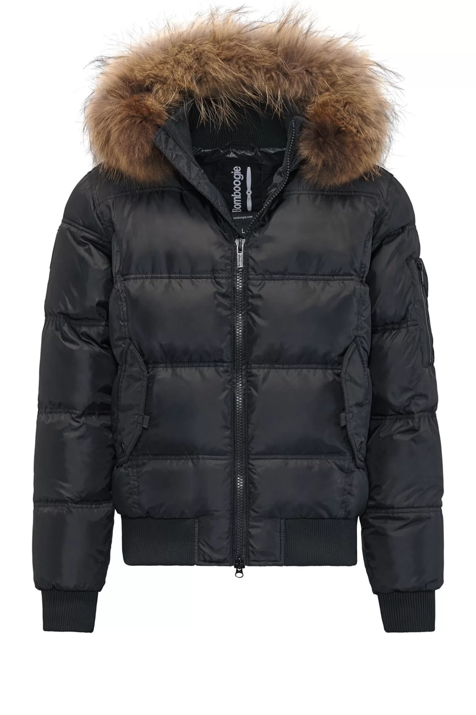 Bomboogie Bomber*Padded Down Bomber Jacket With Synthetic Fur