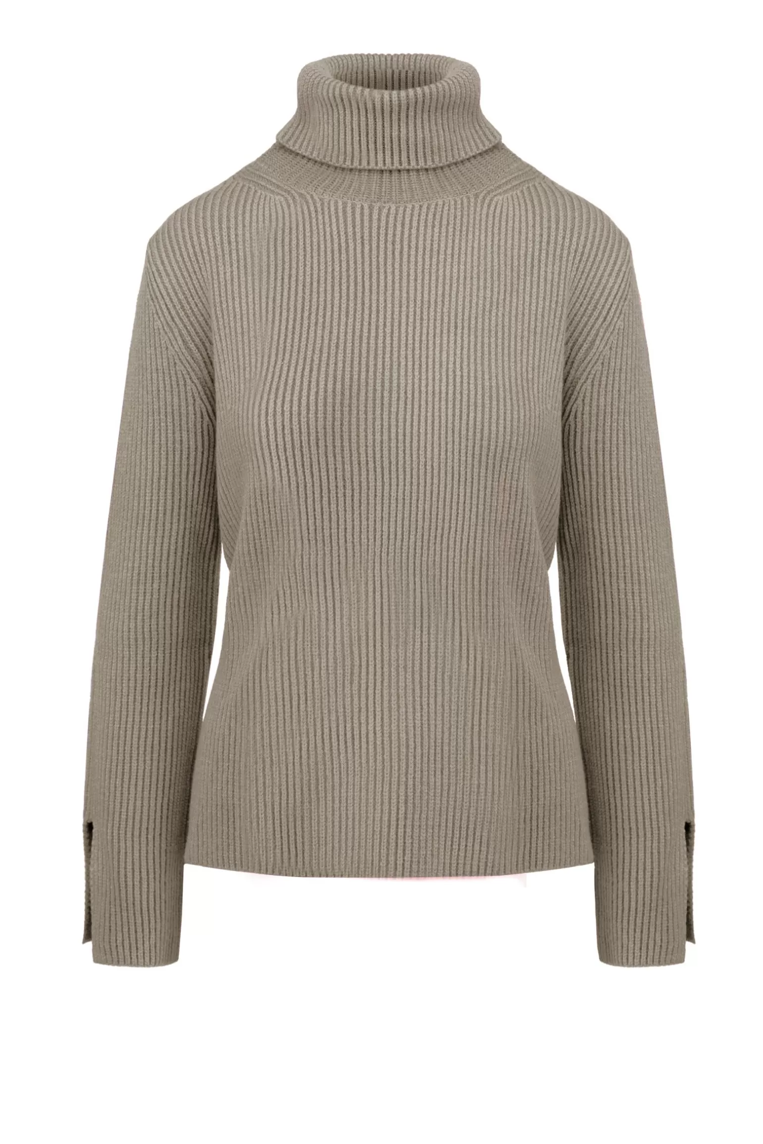 Women Bomboogie Sweaters & Pullovers*Ribbed Tricot Turtleneck In A Wool Blend