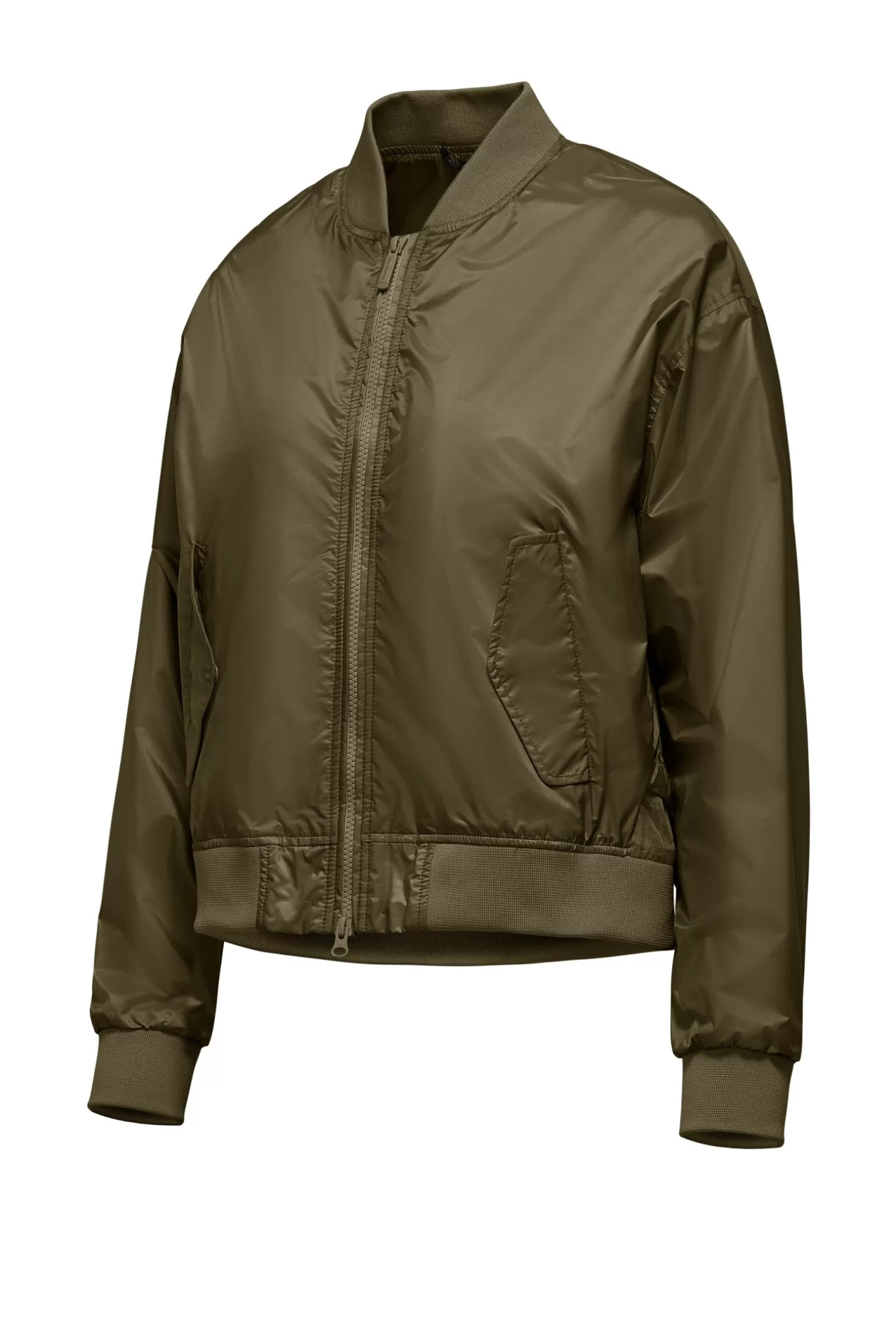 Women Bomboogie Bomber*Shiny Nylon Bomber Jacket With Collar