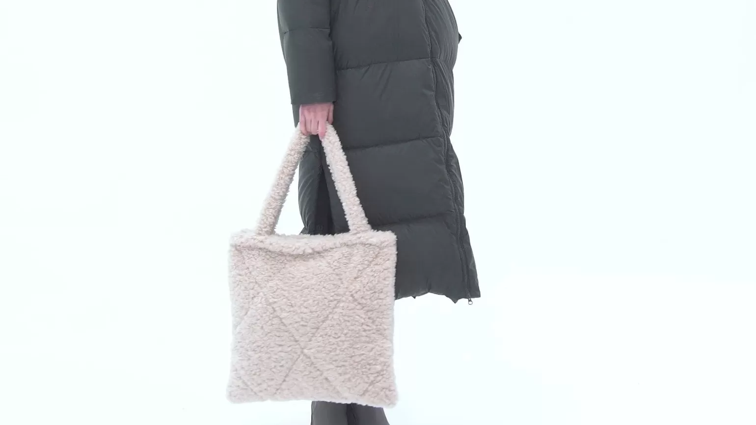 Women Bomboogie Bags & Backpacks*Shopper Bag In Sherpa