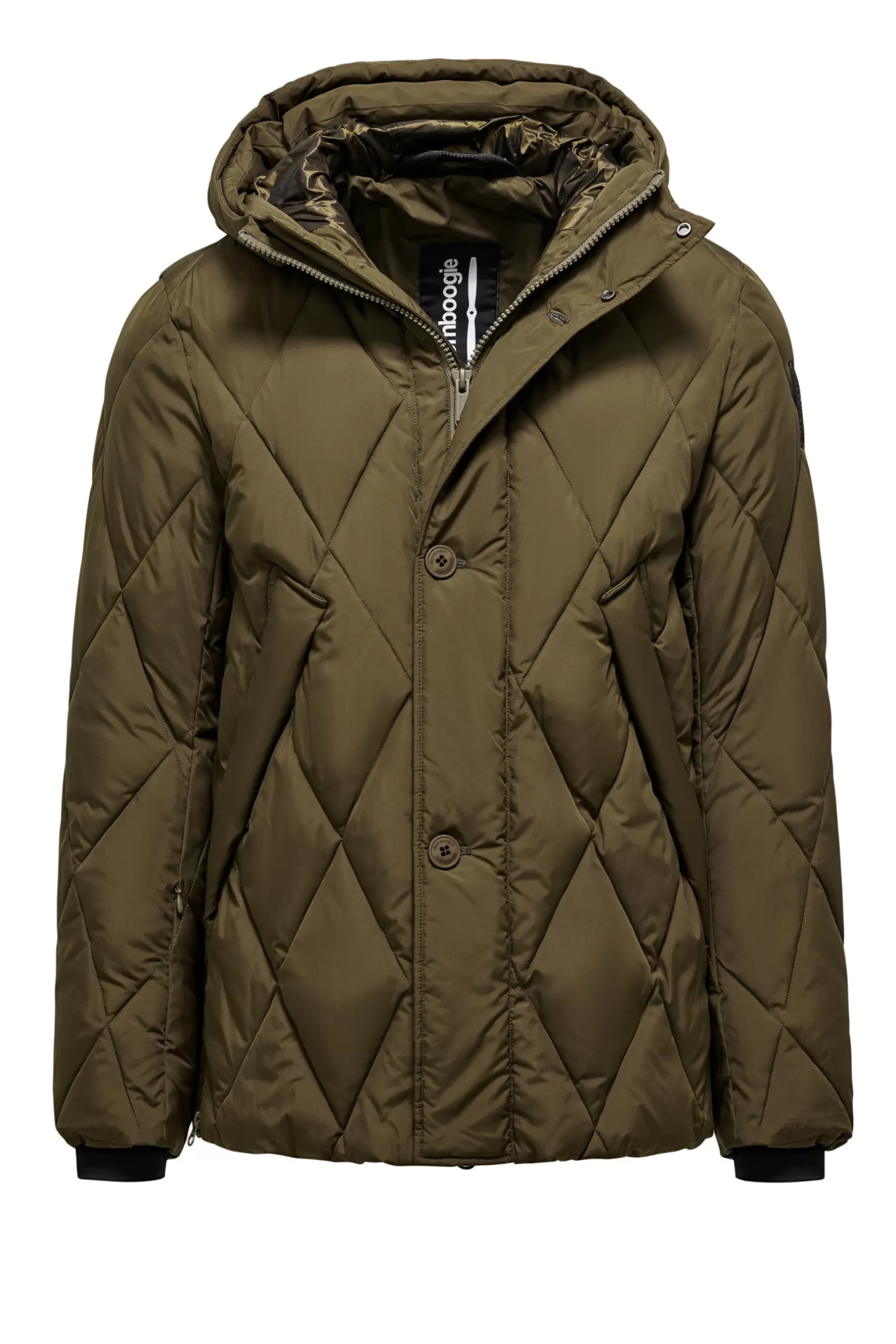 Bomboogie Parka*Short Parka With Diamond Quilting