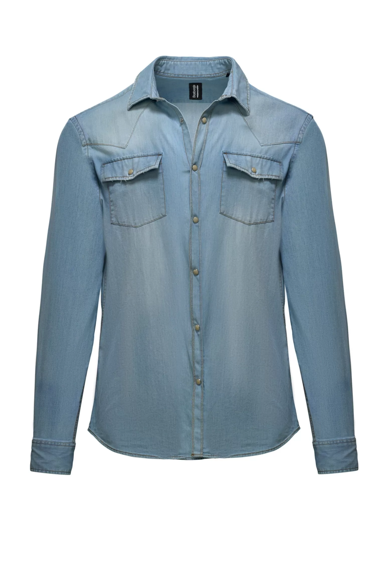 Bomboogie Shirts*Stretch Denim Rodeo Shirt