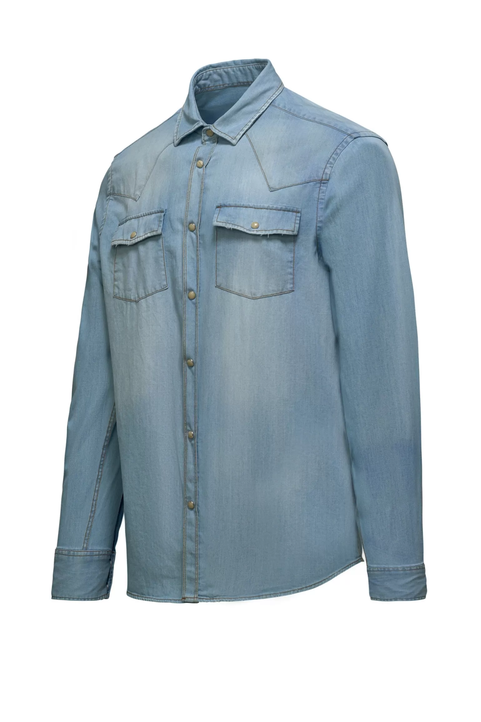 Bomboogie Shirts*Stretch Denim Rodeo Shirt