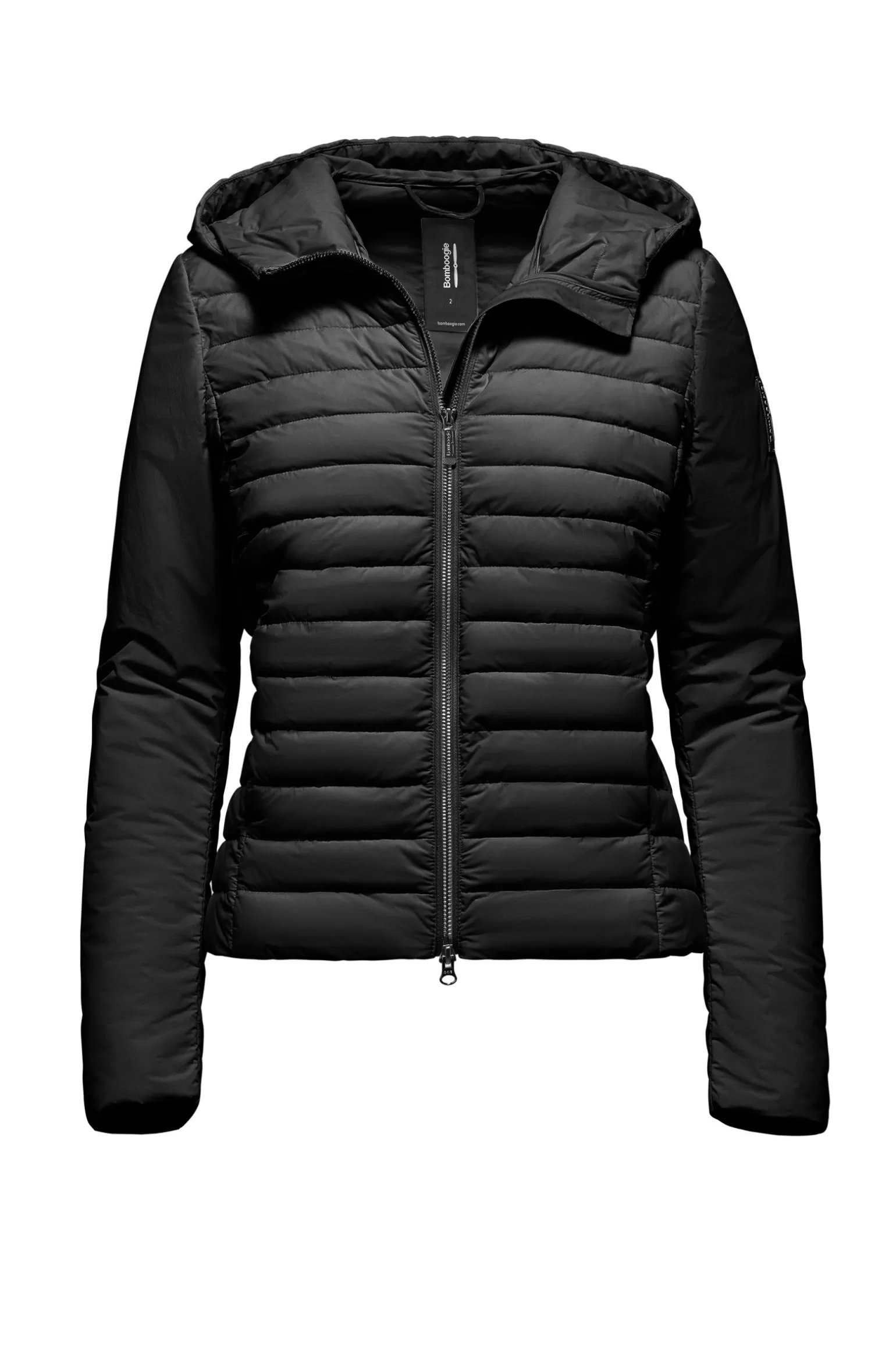 Women Bomboogie Lightweight Down Jackets*Stretch Nylon Hooded Down Jacket