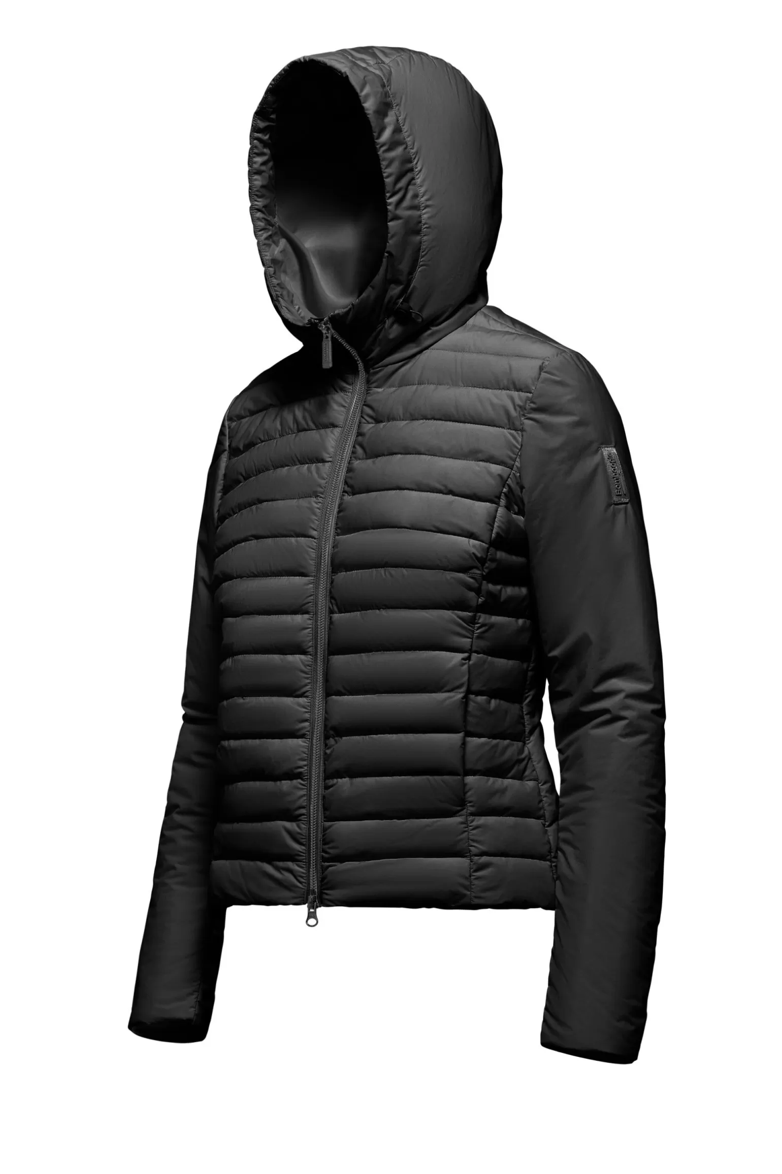 Women Bomboogie Lightweight Down Jackets*Stretch Nylon Hooded Down Jacket